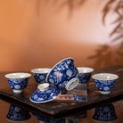 Fan Hua Si Jin 90cc - Jing De Zhen Porcelain Gaiwan - zycs_China