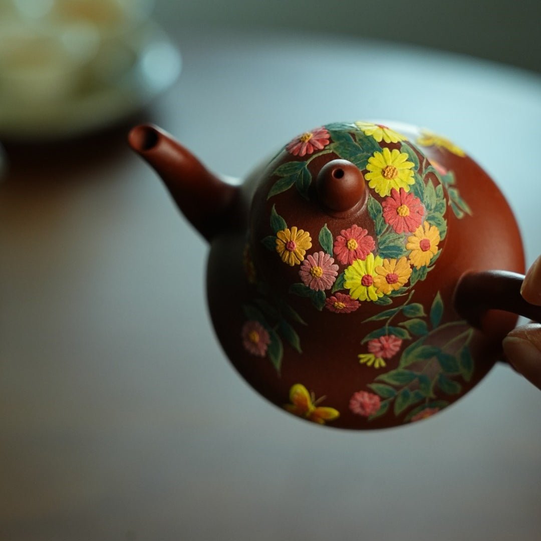 Fan Hua Si Ting 110cc - Yixing Handmade Teapot - zycs_China - tea - teapot