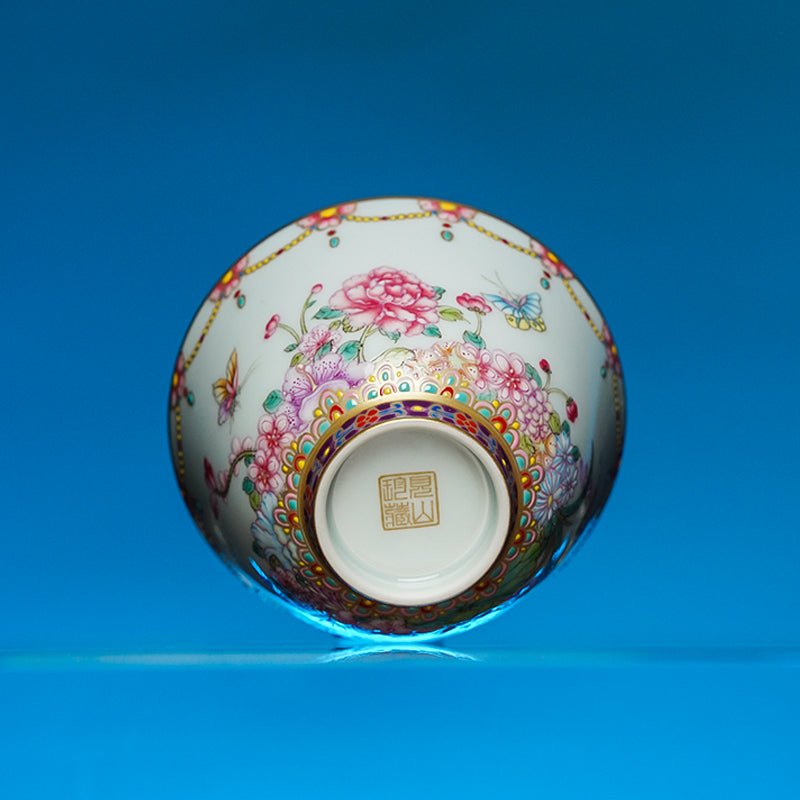 Fan Hua Ying Die 130cc - Jing De Zhen Porcelain Teapot - zycs_China