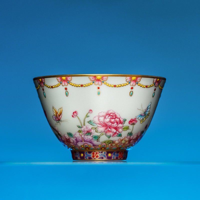 Fan Hua Ying Die 130cc - Jing De Zhen Porcelain Teapot - zycs_China