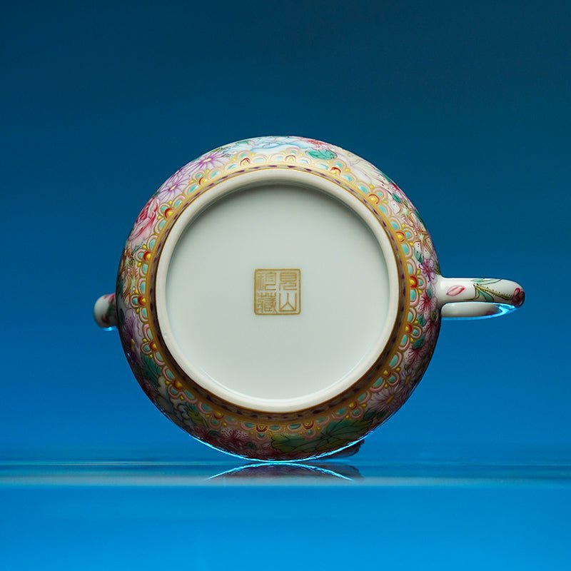 Fan Hua Ying Die 130cc - Jing De Zhen Porcelain Teapot - zycs_China