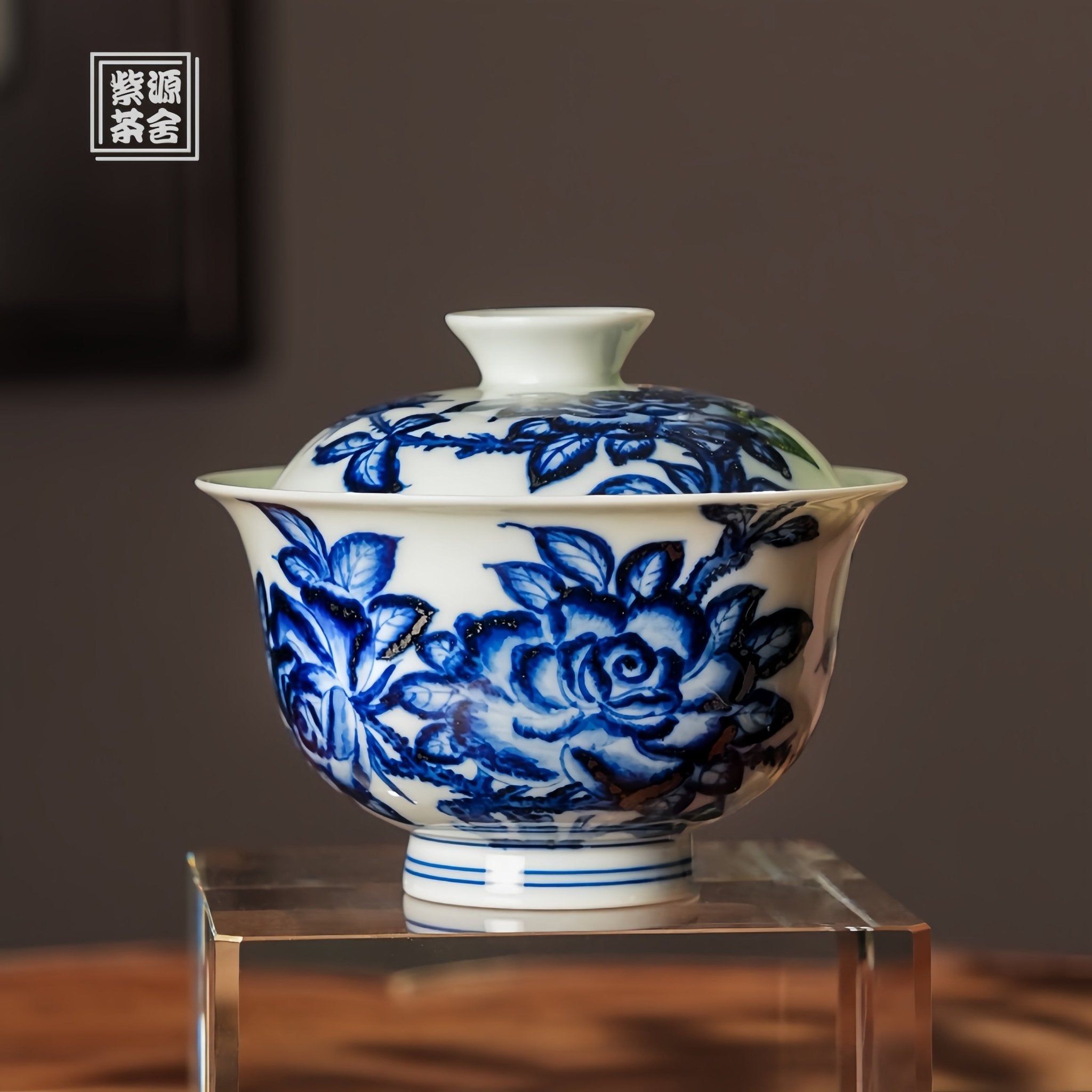 Fang Ming Yue Ji 150cc - Jing De Zhen Porcelain Gaiwan - zycs_China