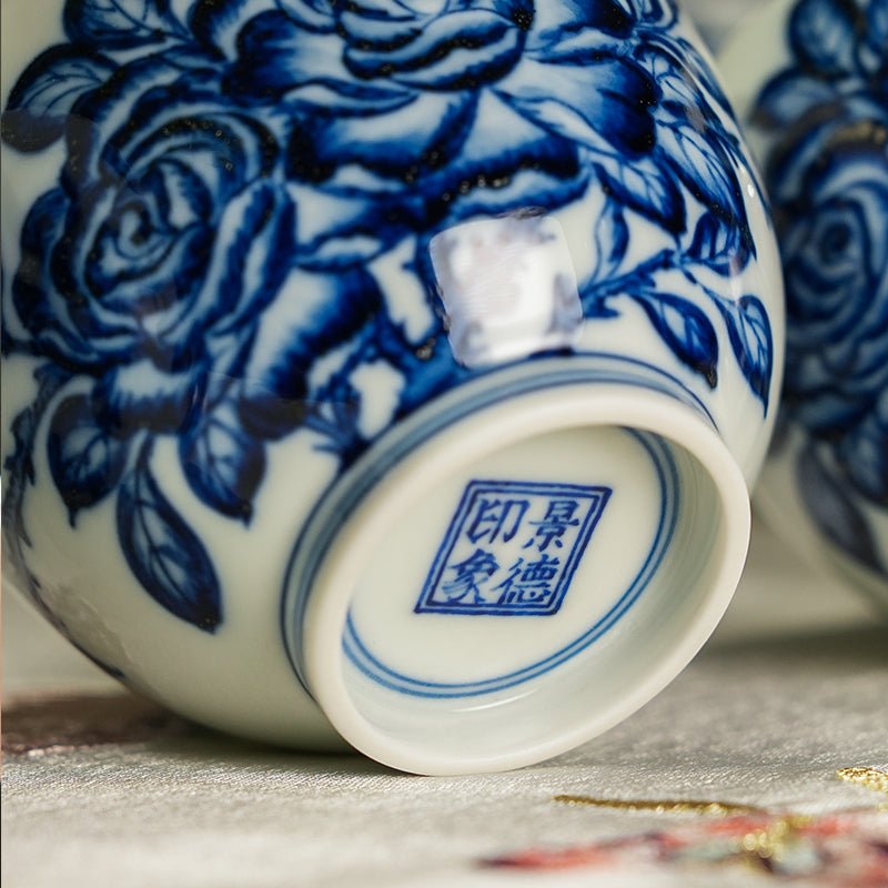 Fang Ming Yue Ji 150cc - Jing De Zhen Porcelain Gaiwan - zycs_China