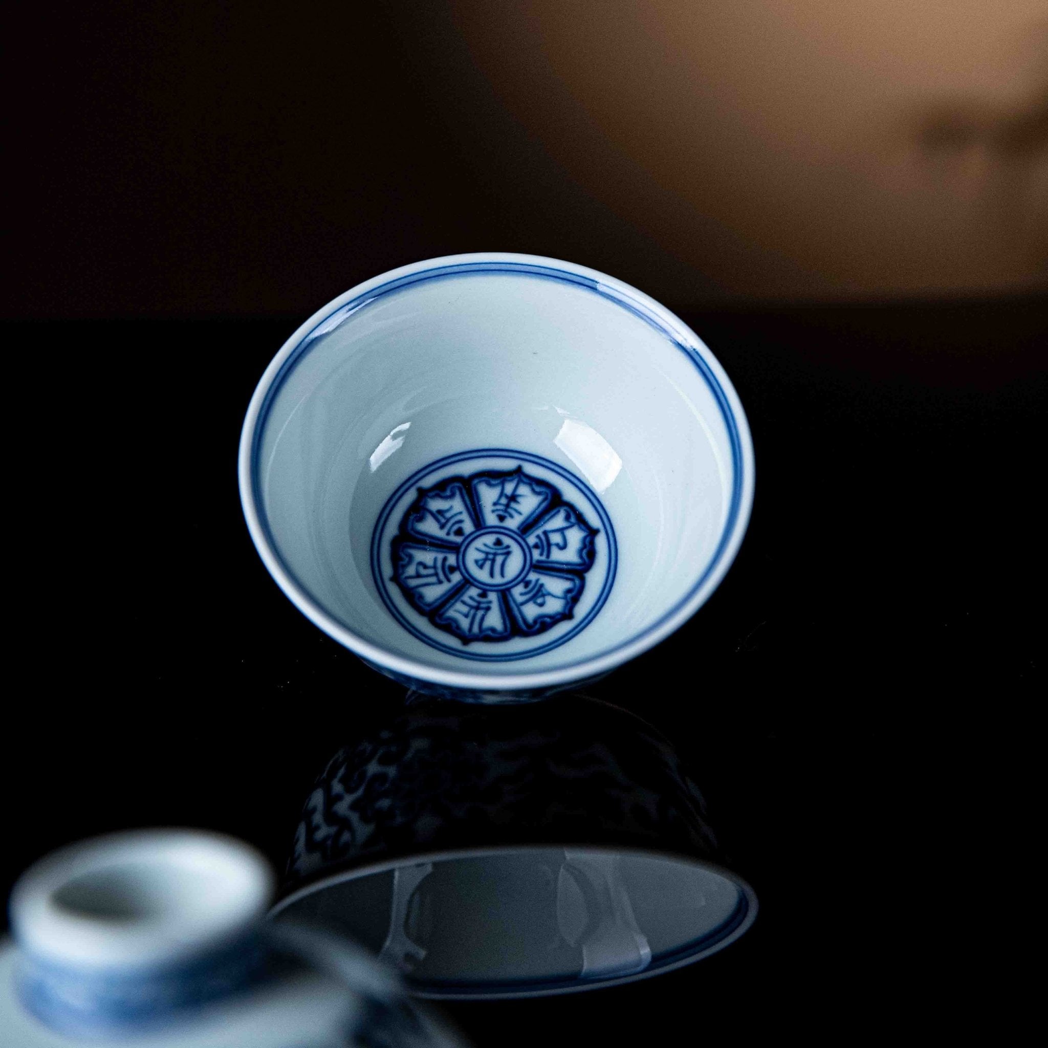 Feng Chuan Hua 150cc - Jing De Zhen Porcelain Gaiwan - zycs_China