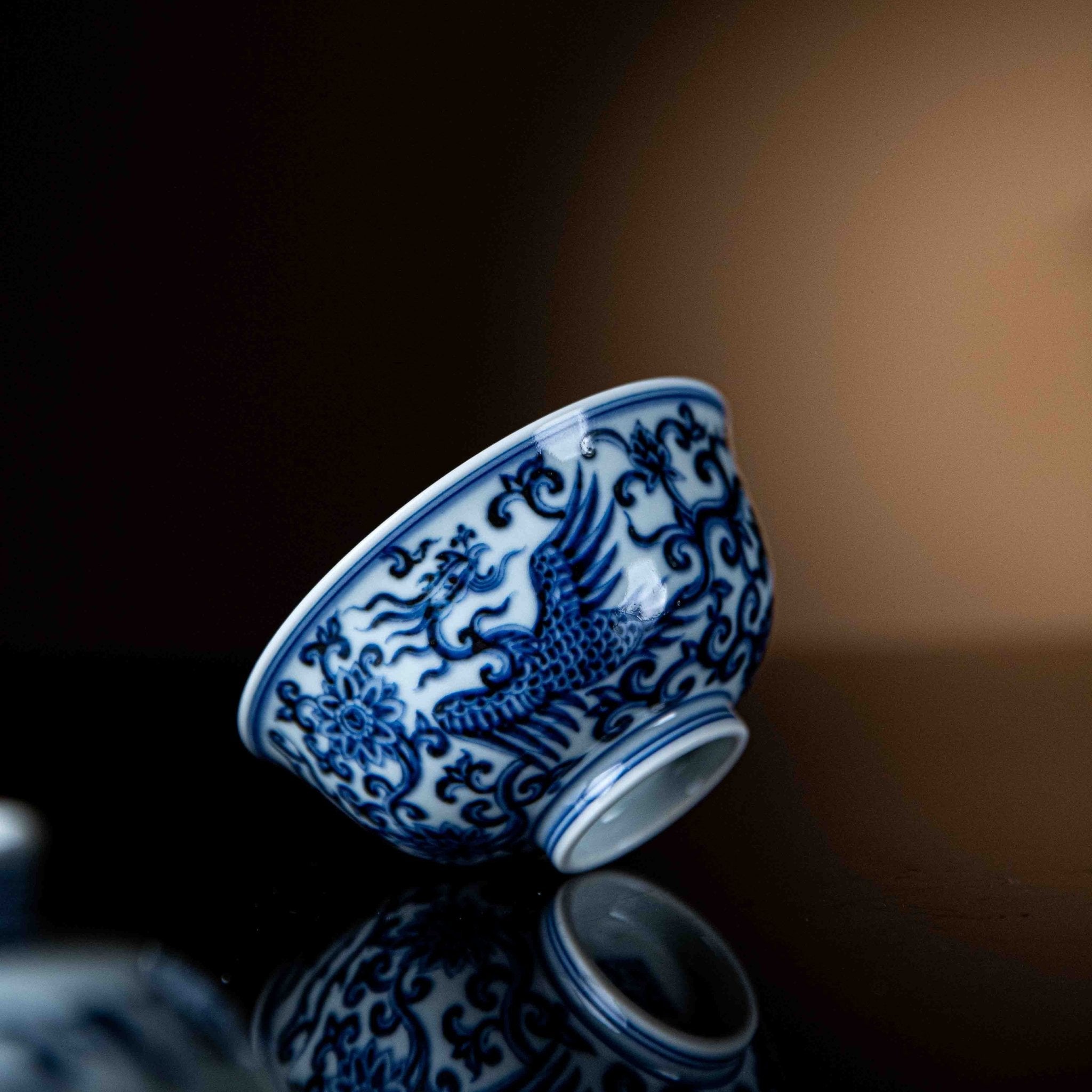Feng Chuan Hua 150cc - Jing De Zhen Porcelain Gaiwan - zycs_China