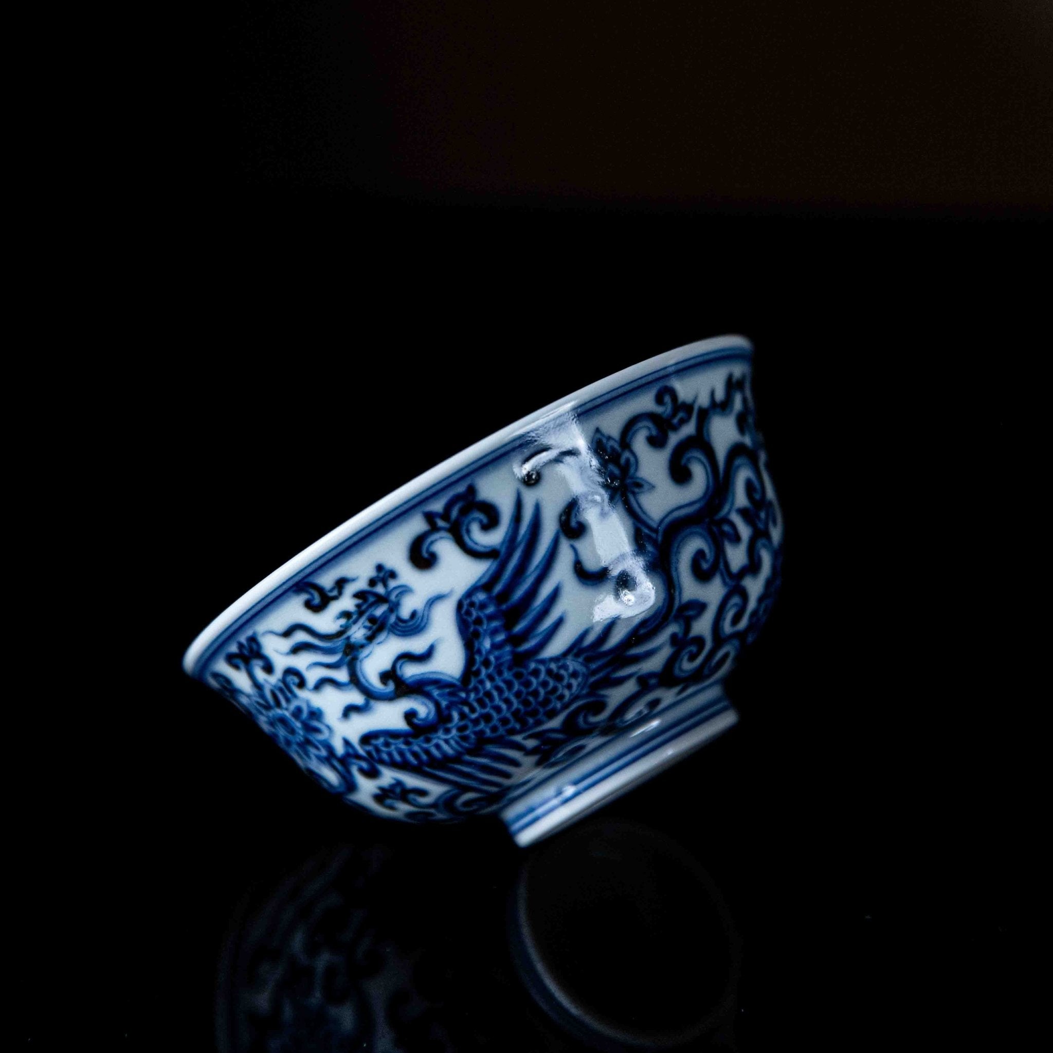 Feng Chuan Hua 150cc - Jing De Zhen Porcelain Gaiwan - zycs_China