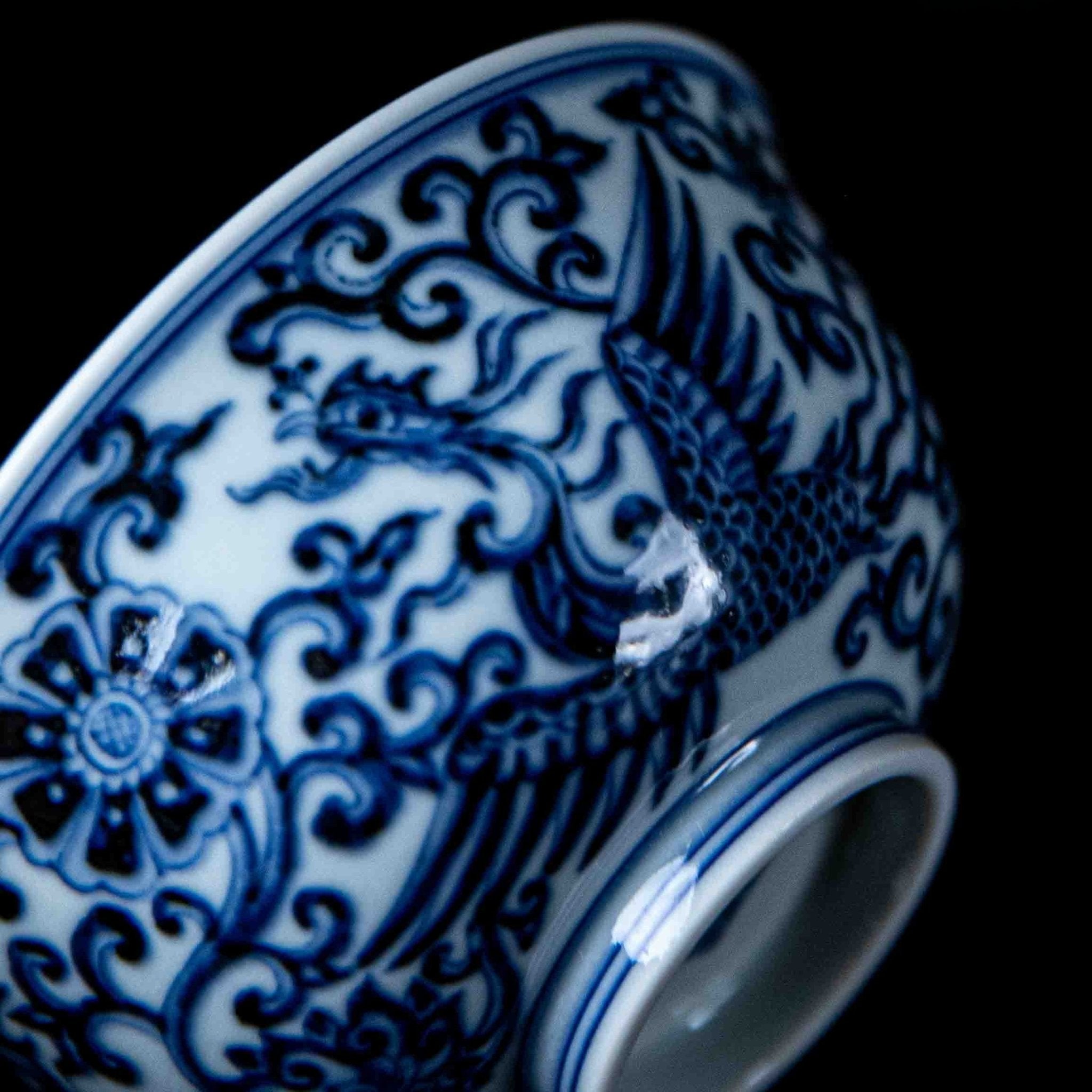 Feng Chuan Hua 150cc - Jing De Zhen Porcelain Gaiwan - zycs_China