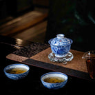 Feng Chuan Mu Dan 150cc - Jing De Zhen Porcelain Gaiwan - zycs_China