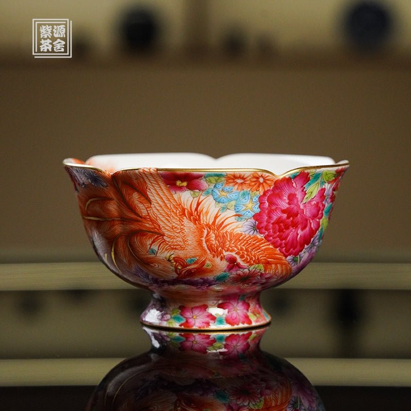 Feng Chuan Wan Hua 110cc - Jing De Zhen Porcelain Teacup - zycs_China