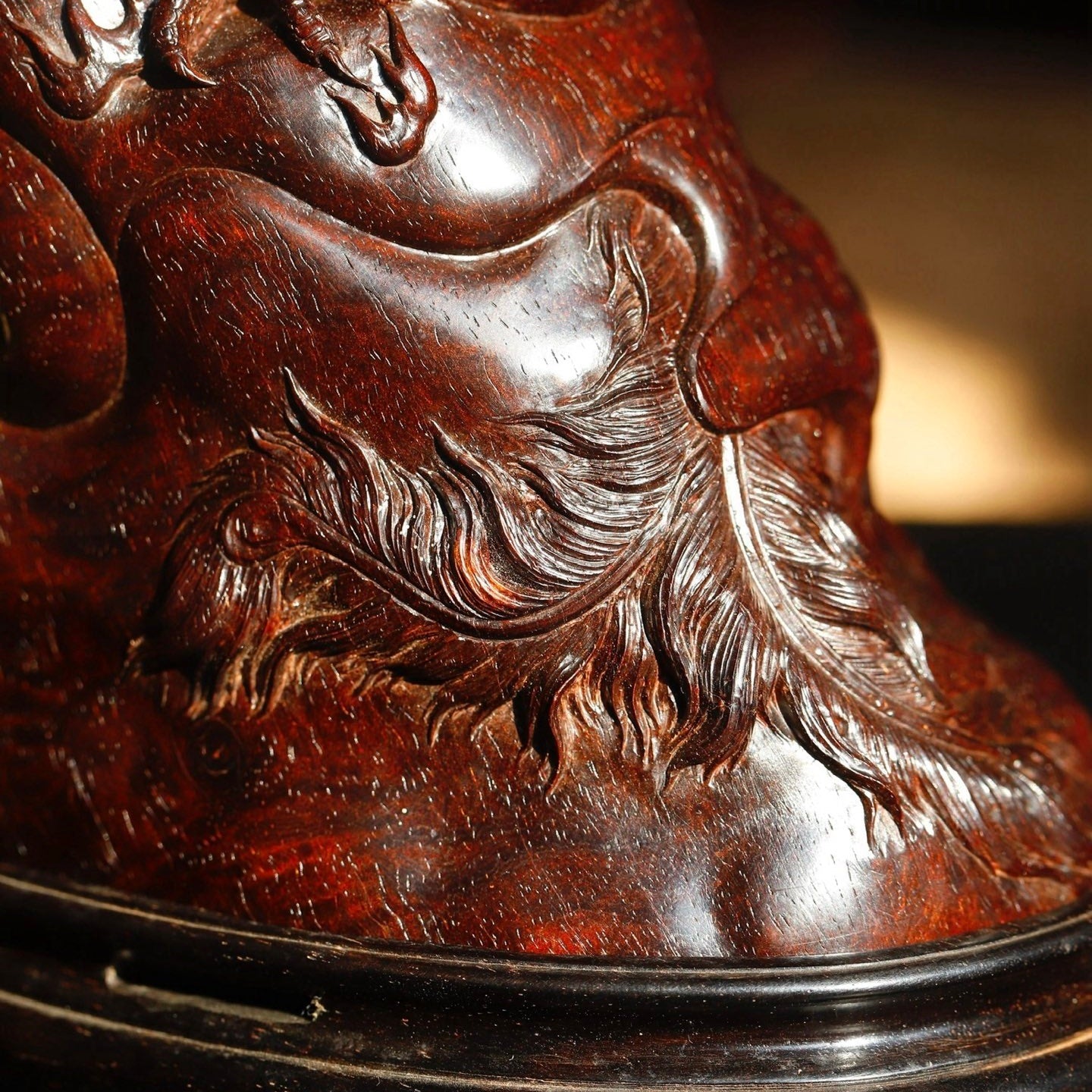 Feng Huang Lai Yi - Wood Sculpture - zycs_China