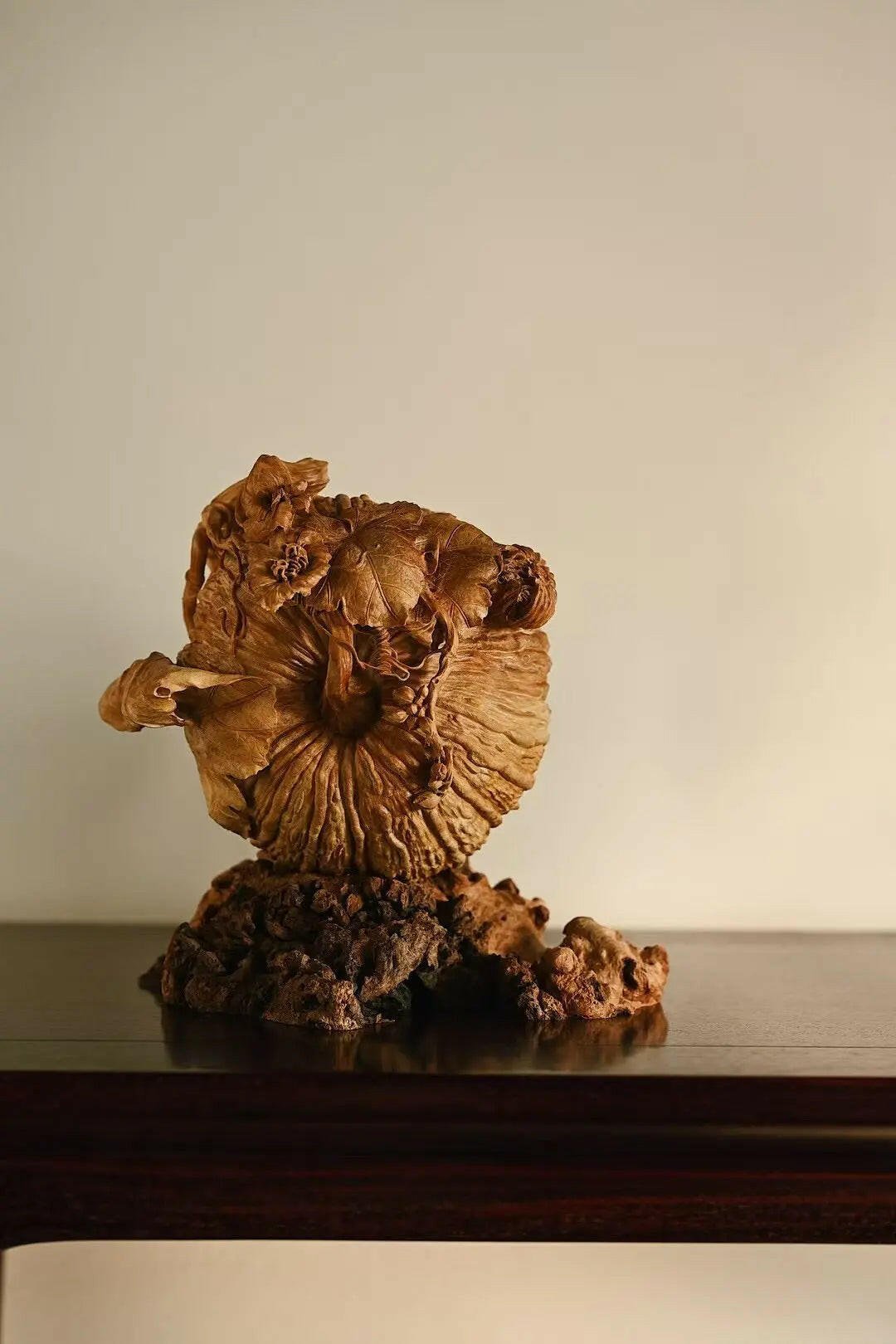 Fu Gua - Wood Sculpture - zycs_China