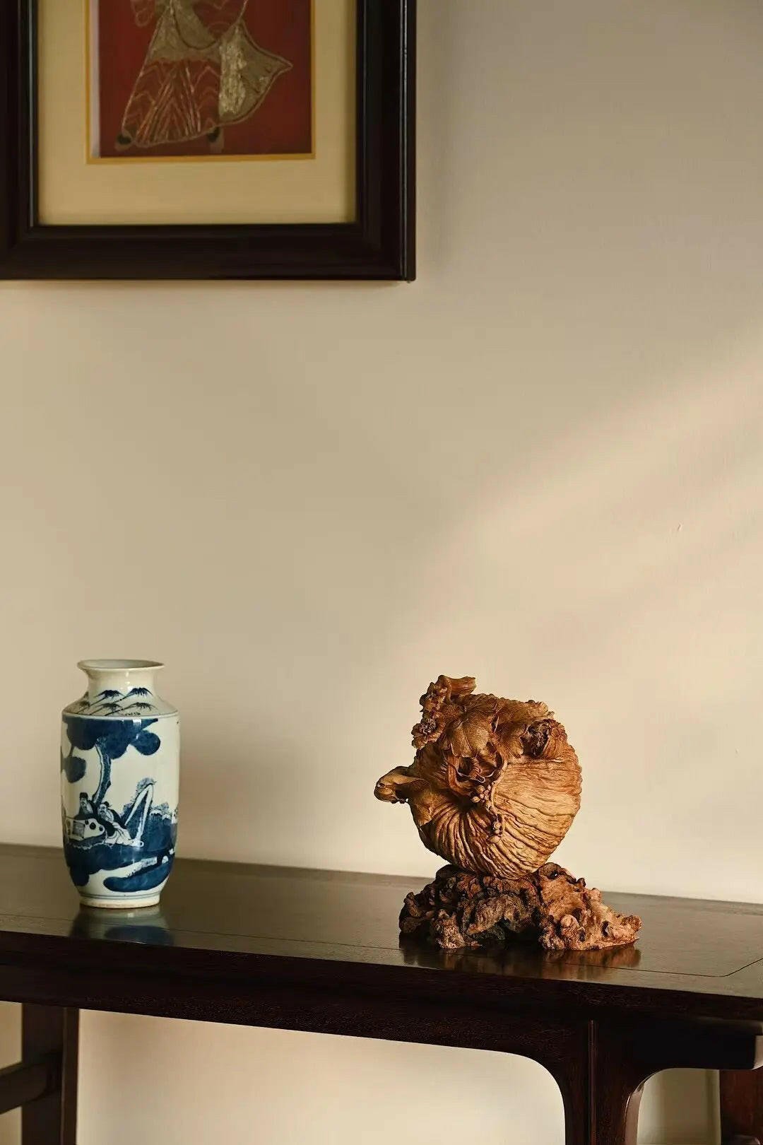 Fu Gua - Wood Sculpture - zycs_China