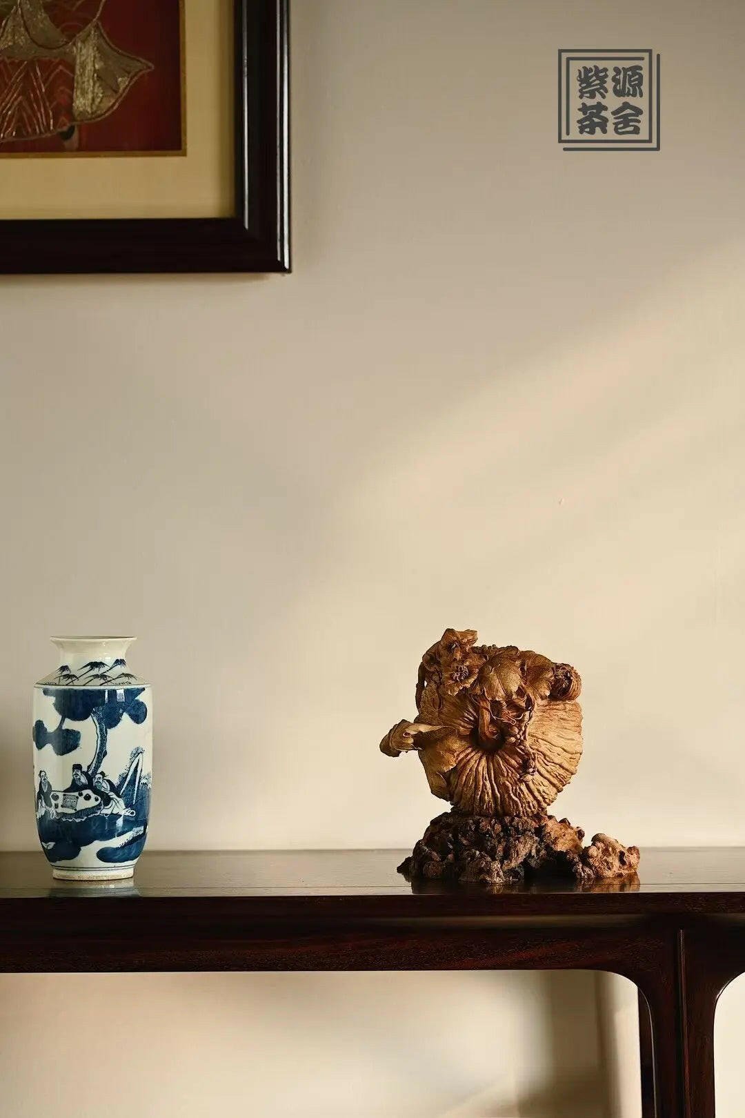 Fu Gua - Wood Sculpture - zycs_China