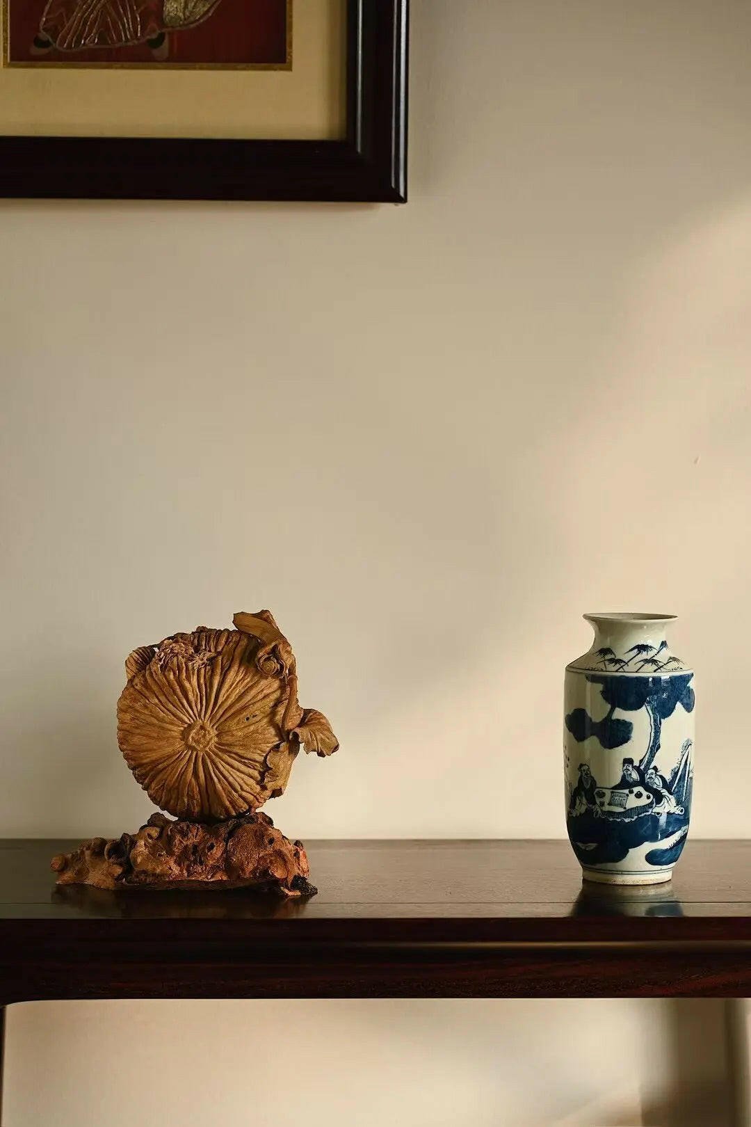 Fu Gua - Wood Sculpture - zycs_China