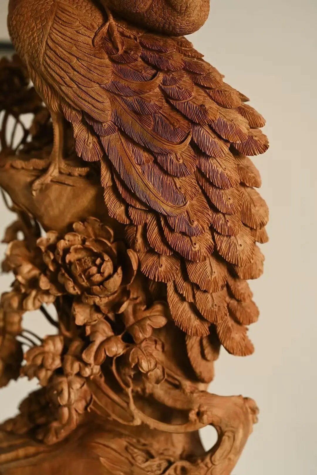 Fu Gui Ji Xiang - Wood Sculpture - zycs_China