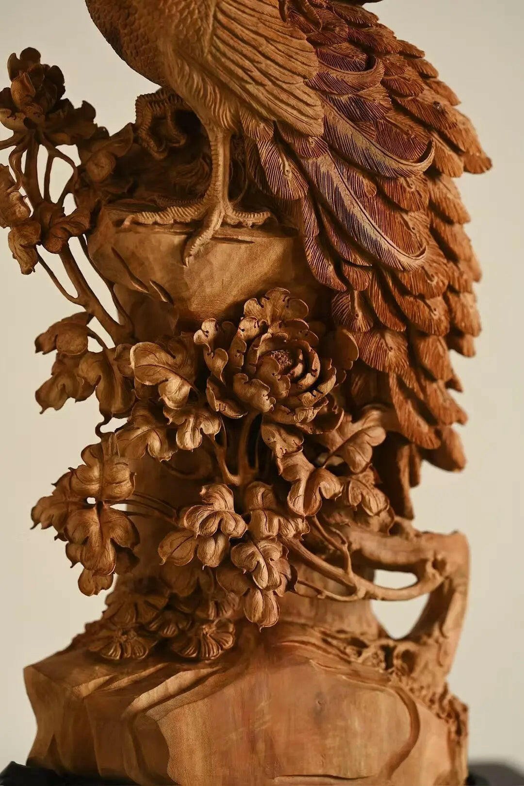 Fu Gui Ji Xiang - Wood Sculpture - zycs_China