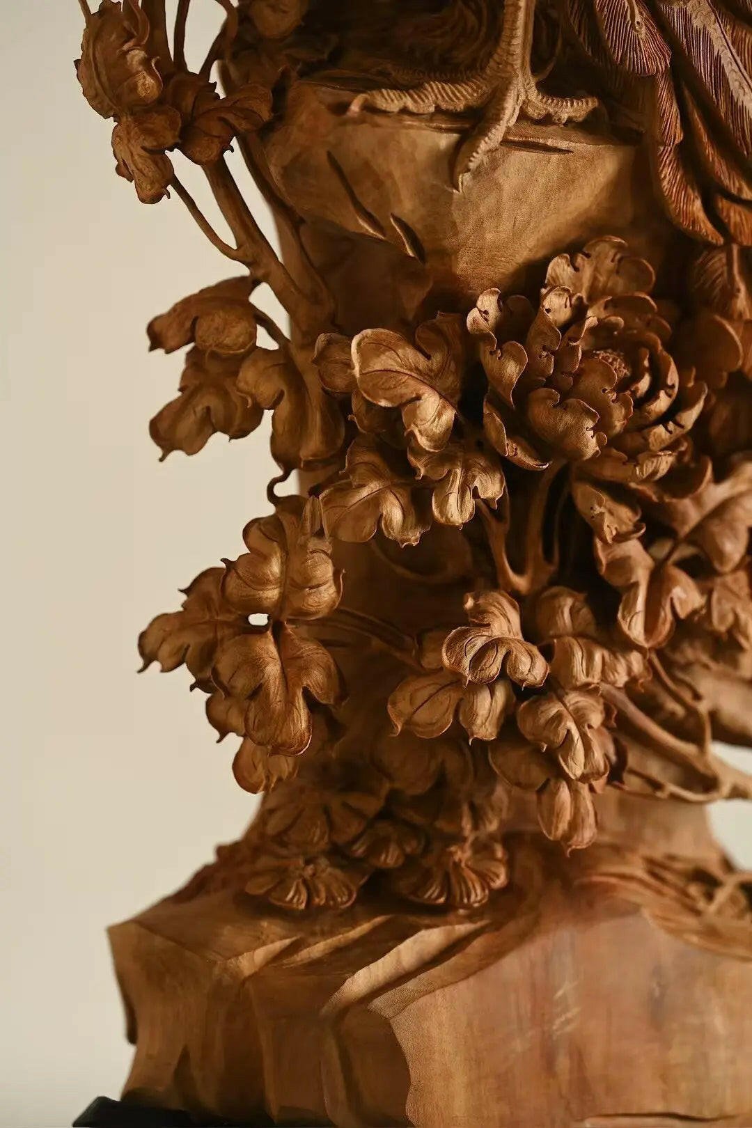 Fu Gui Ji Xiang - Wood Sculpture - zycs_China