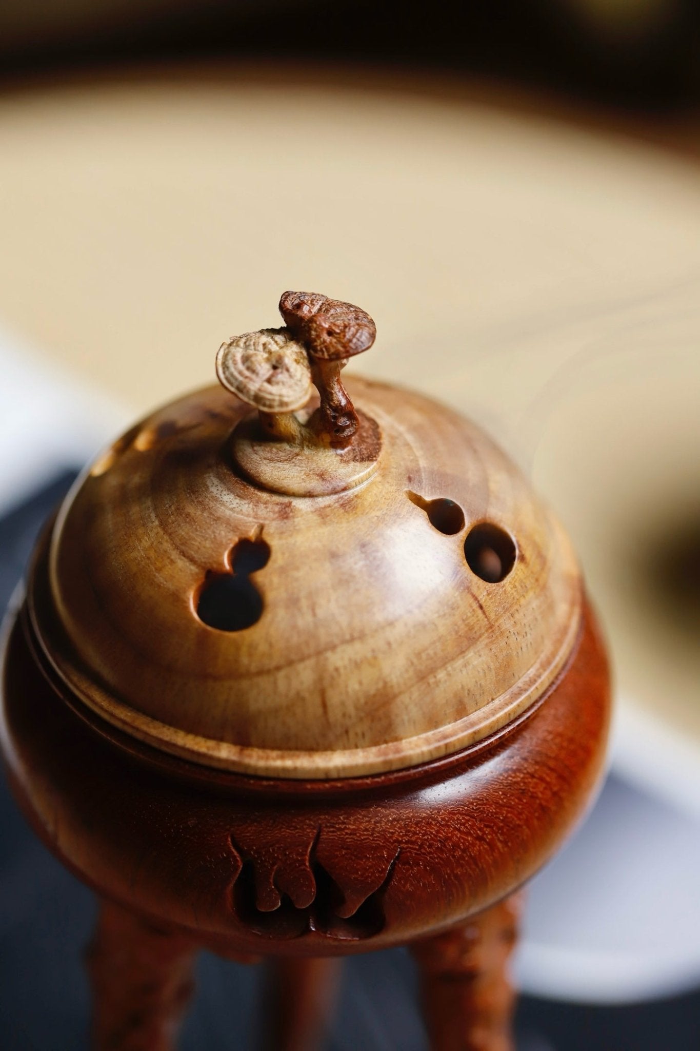 Fu Gui Mian Chang - Wood Sculpture - zycs_China