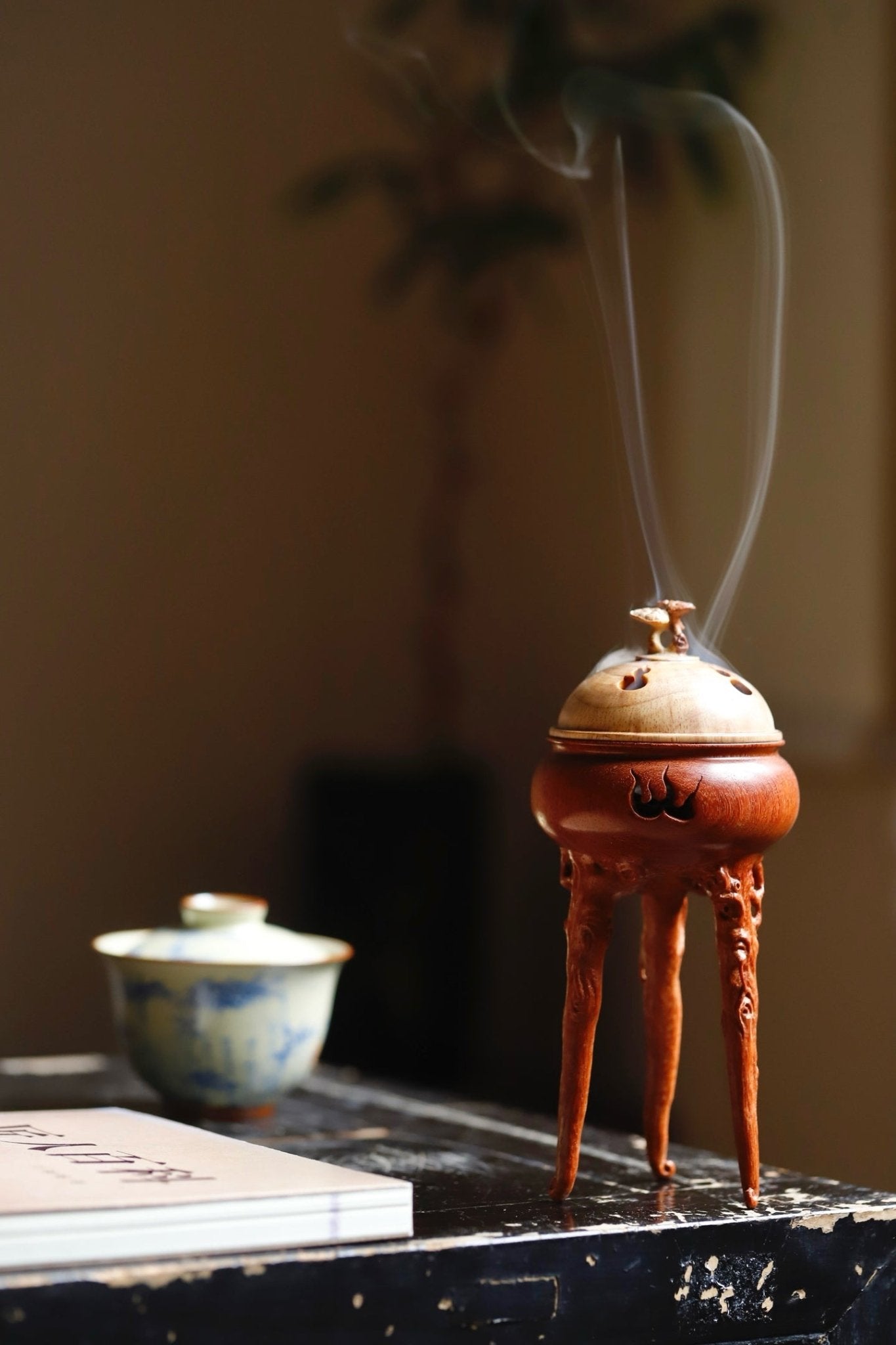 Fu Gui Mian Chang - Wood Sculpture - zycs_China