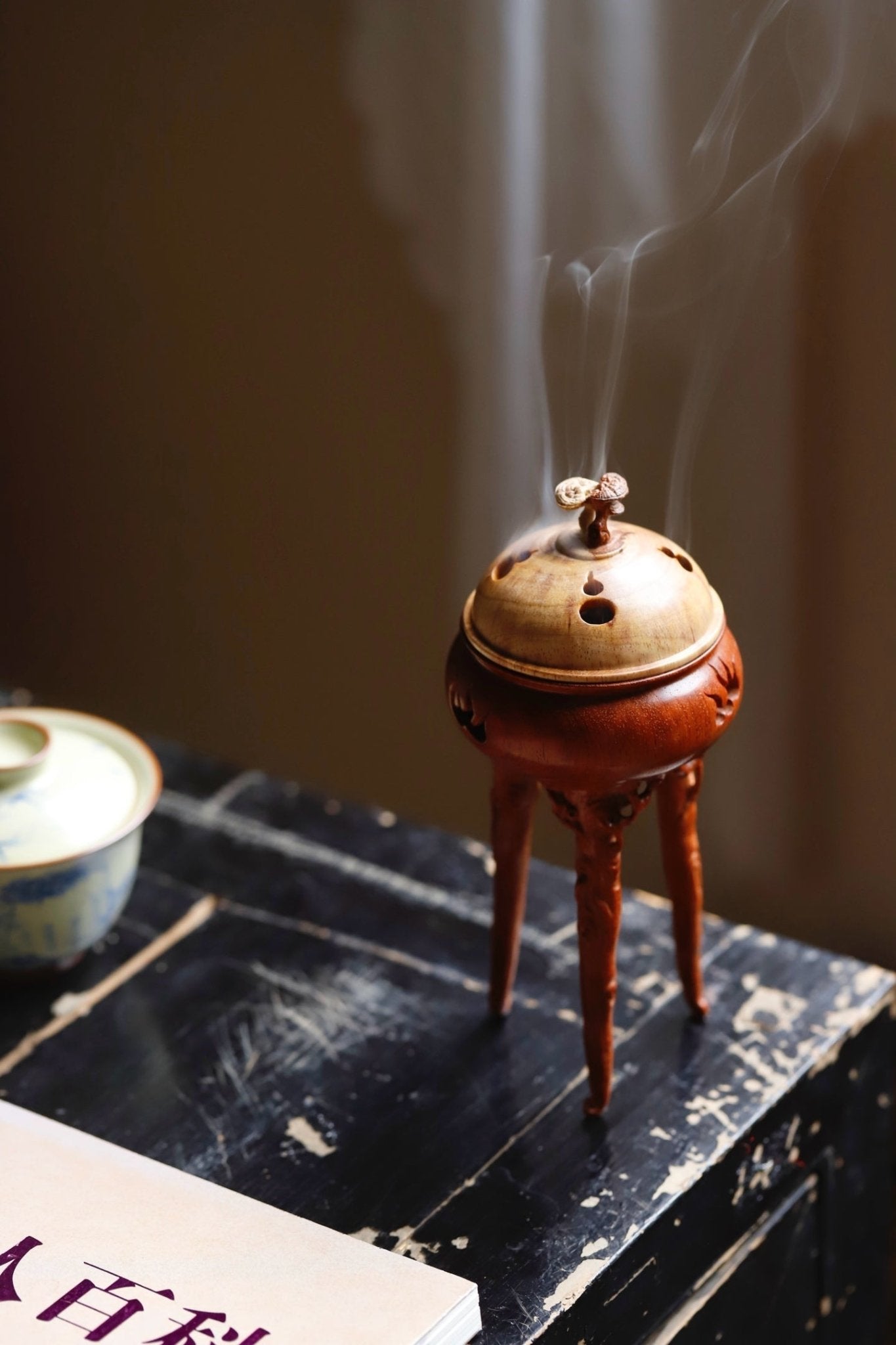 Fu Gui Mian Chang - Wood Sculpture - zycs_China