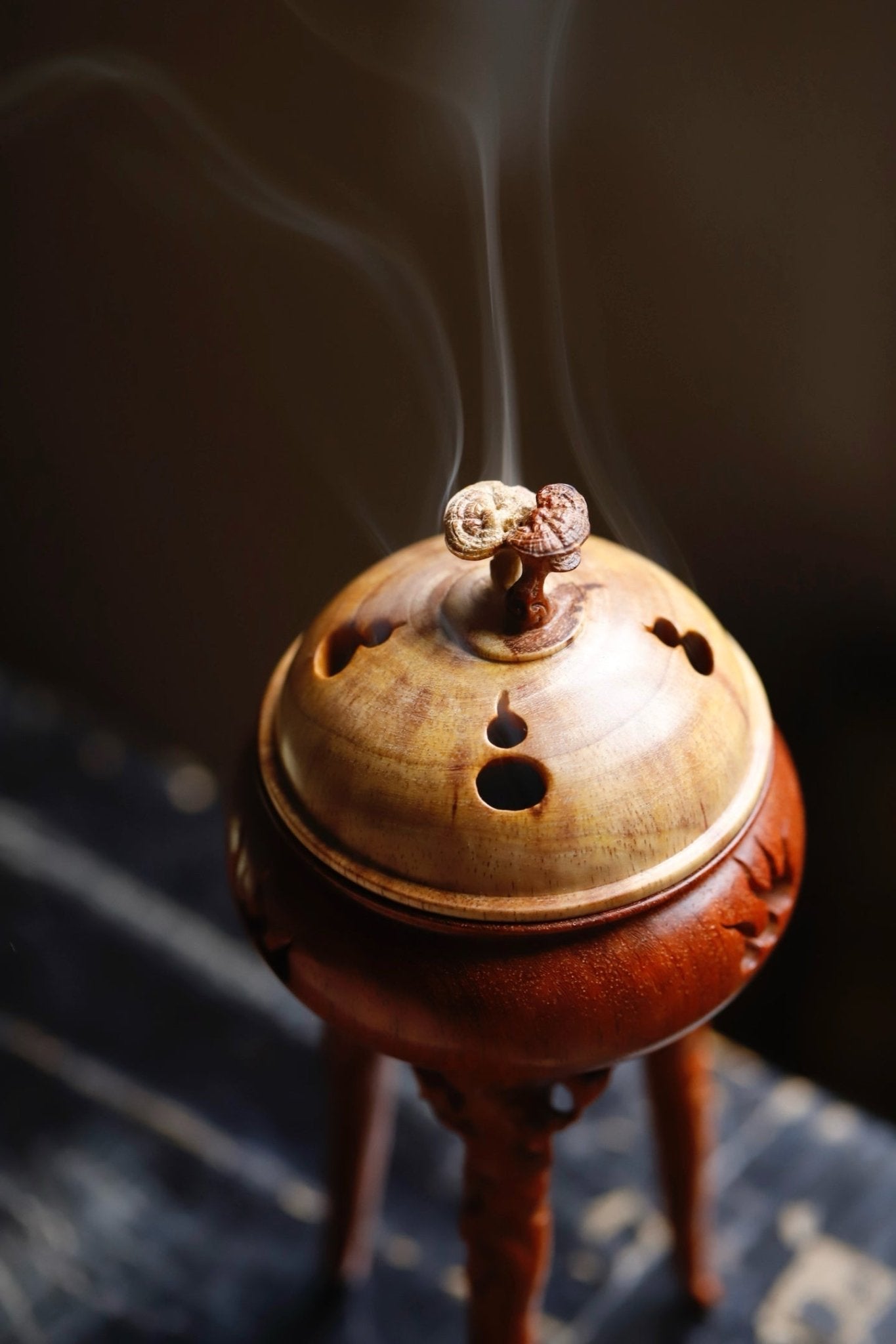 Fu Gui Mian Chang - Wood Sculpture - zycs_China