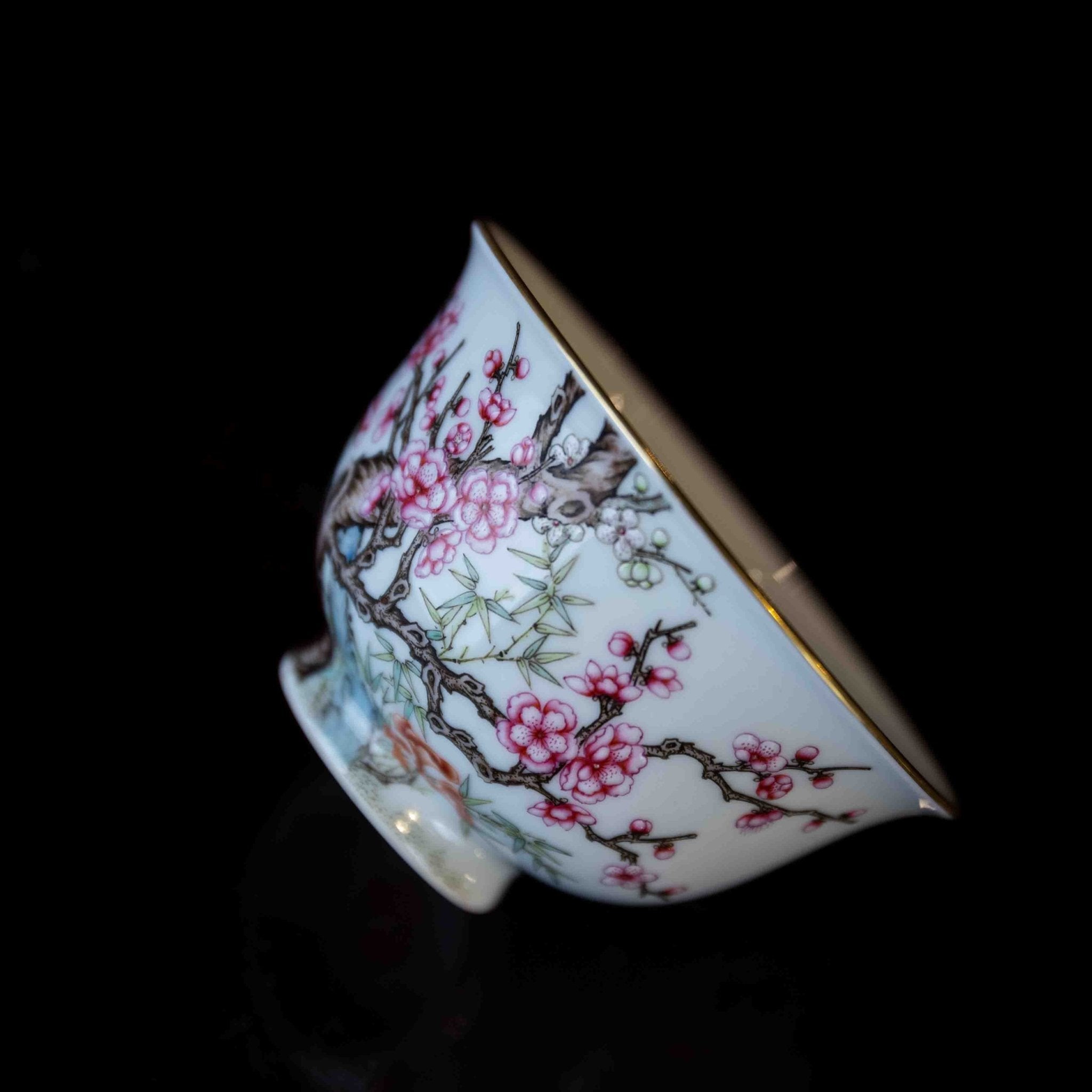 Fu Gui Tong Chun 200cc - Jing De Zhen Porcelain Gaiwan - zycs_China