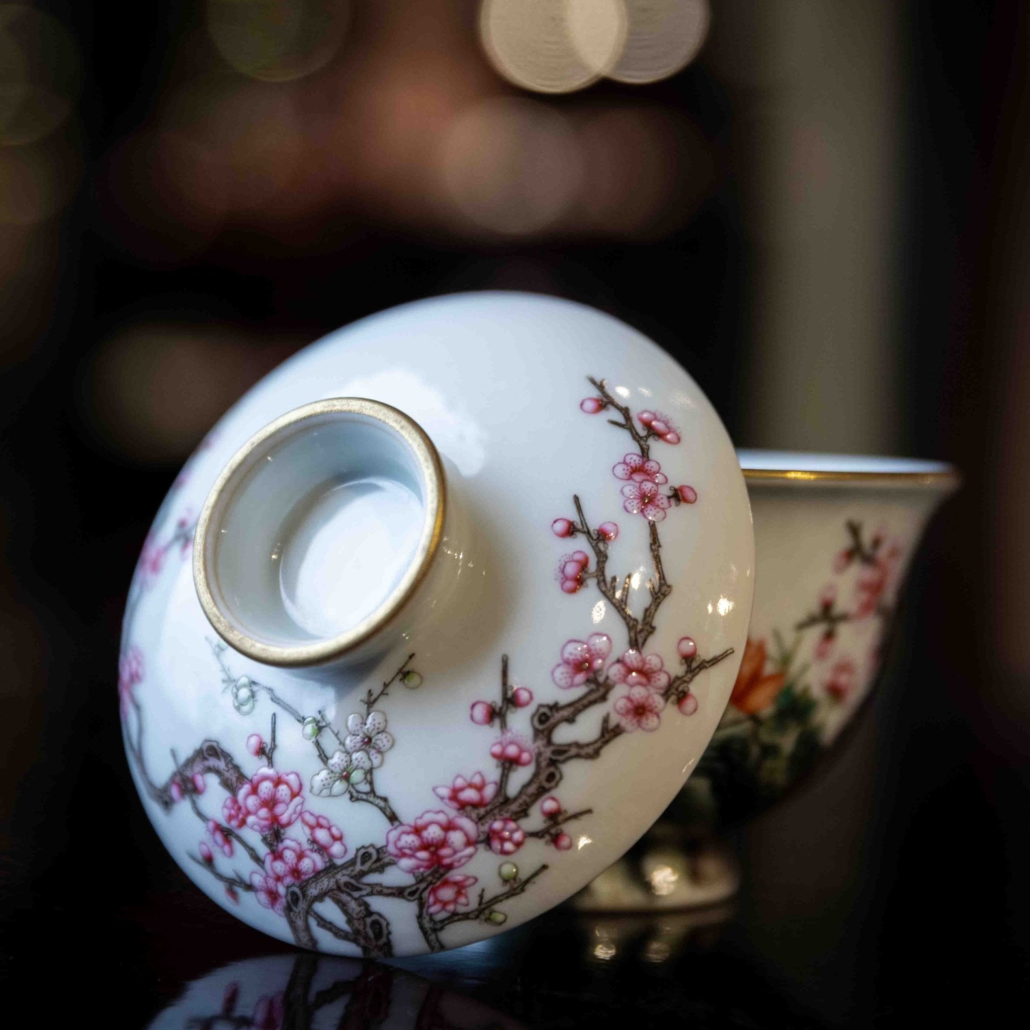 Fu Gui Tong Chun 200cc - Jing De Zhen Porcelain Gaiwan - zycs_China