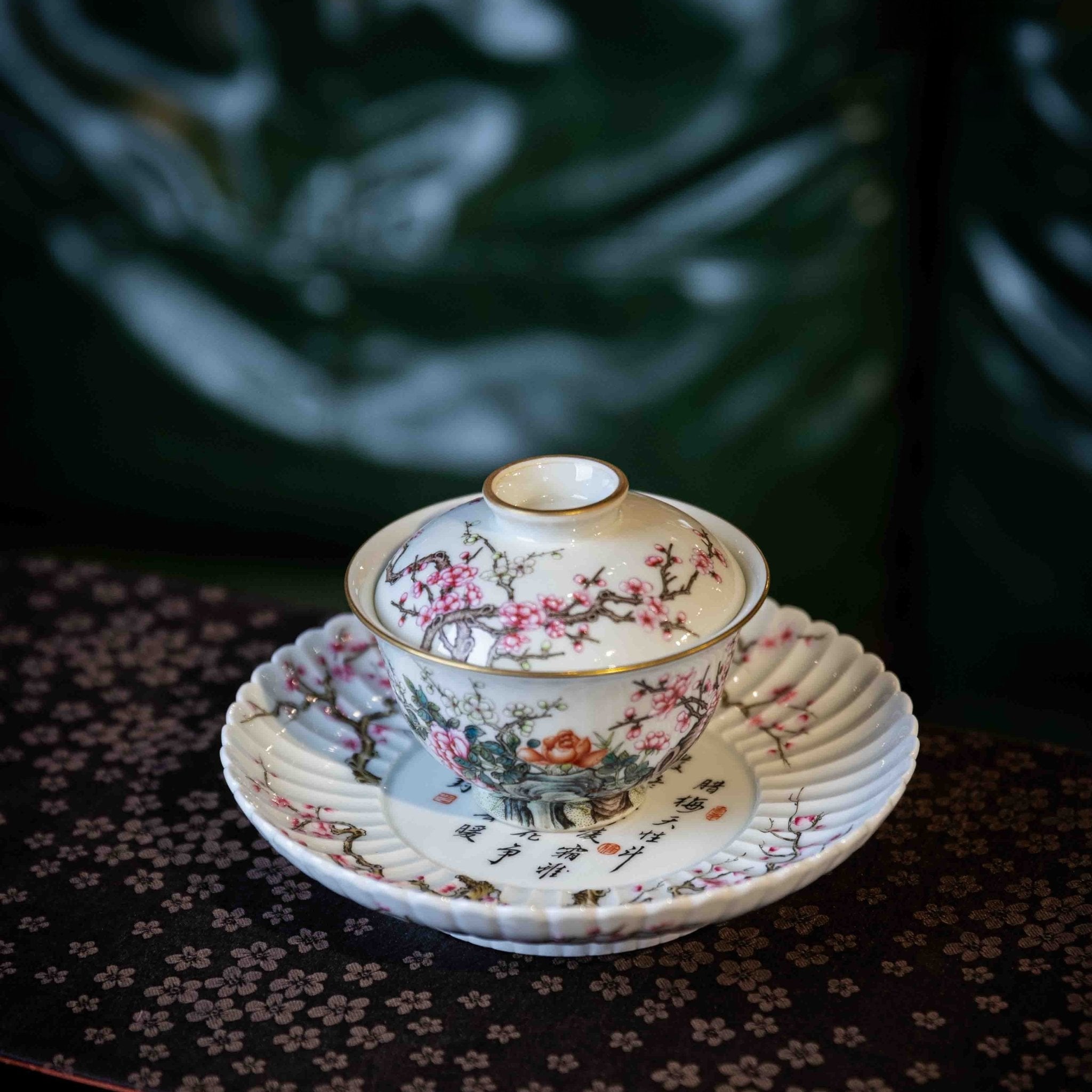 Fu Gui Tong Chun 200cc - Jing De Zhen Porcelain Gaiwan - zycs_China