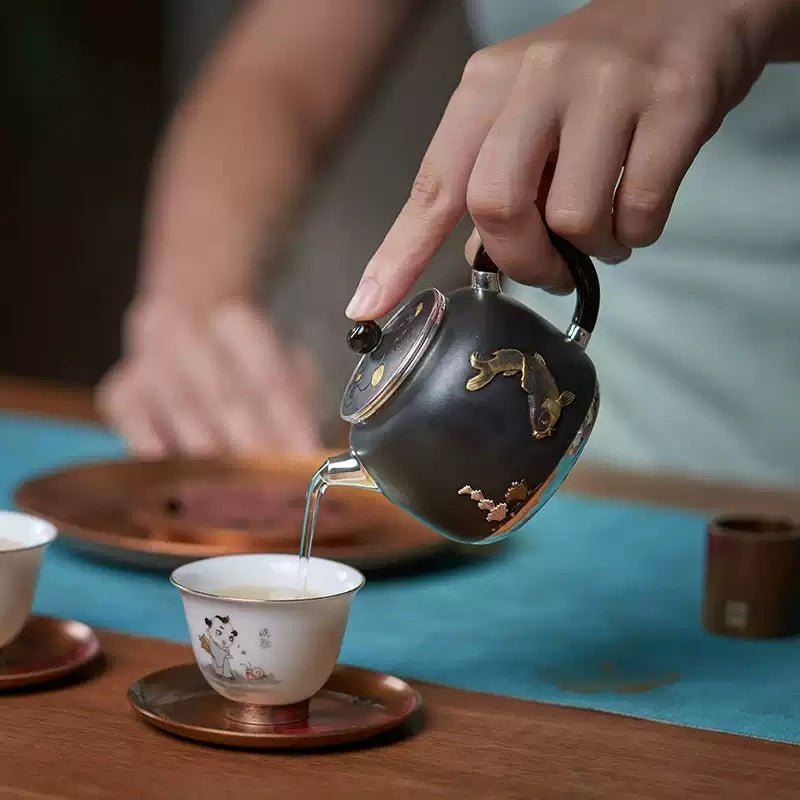 Fu Gui You Yu 150cc - Handmade silver pot - zycs_China