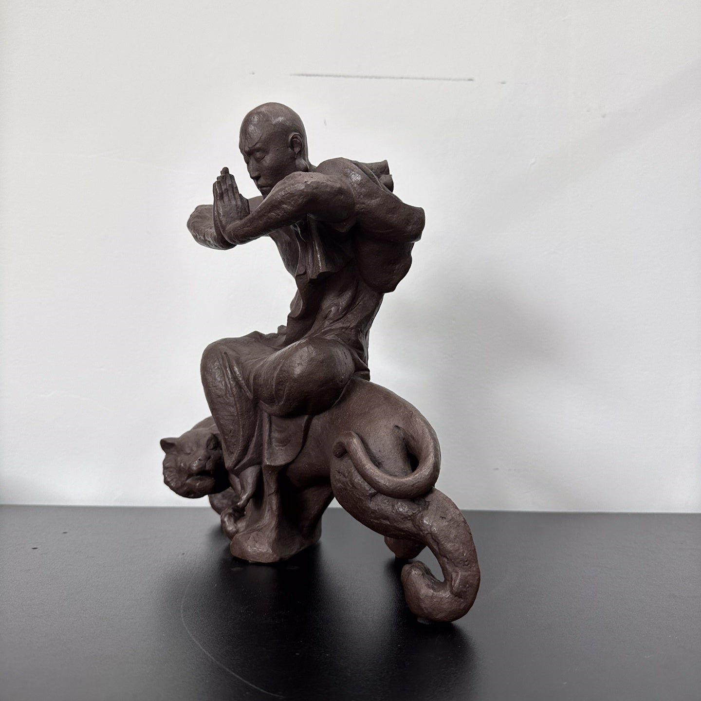 Fu Hu Luo Han - Zisha Sculpture - zycs_China
