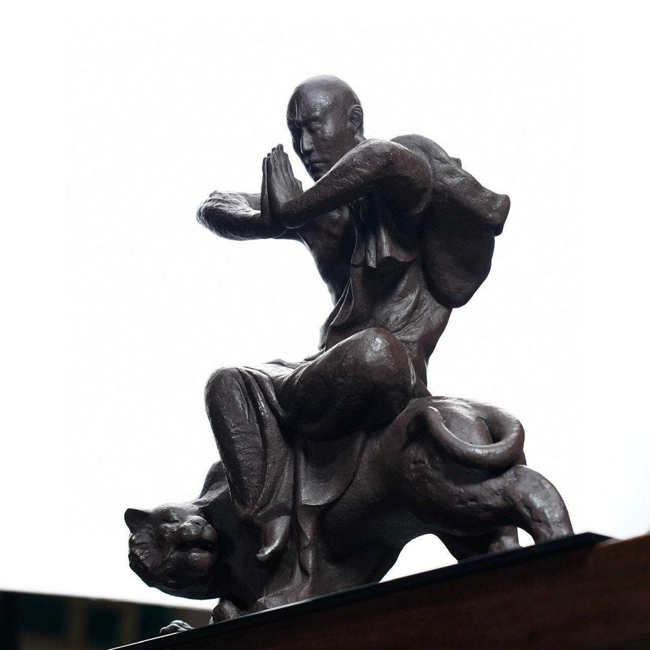 Fu Hu Luo Han - Zisha Sculpture - zycs_China