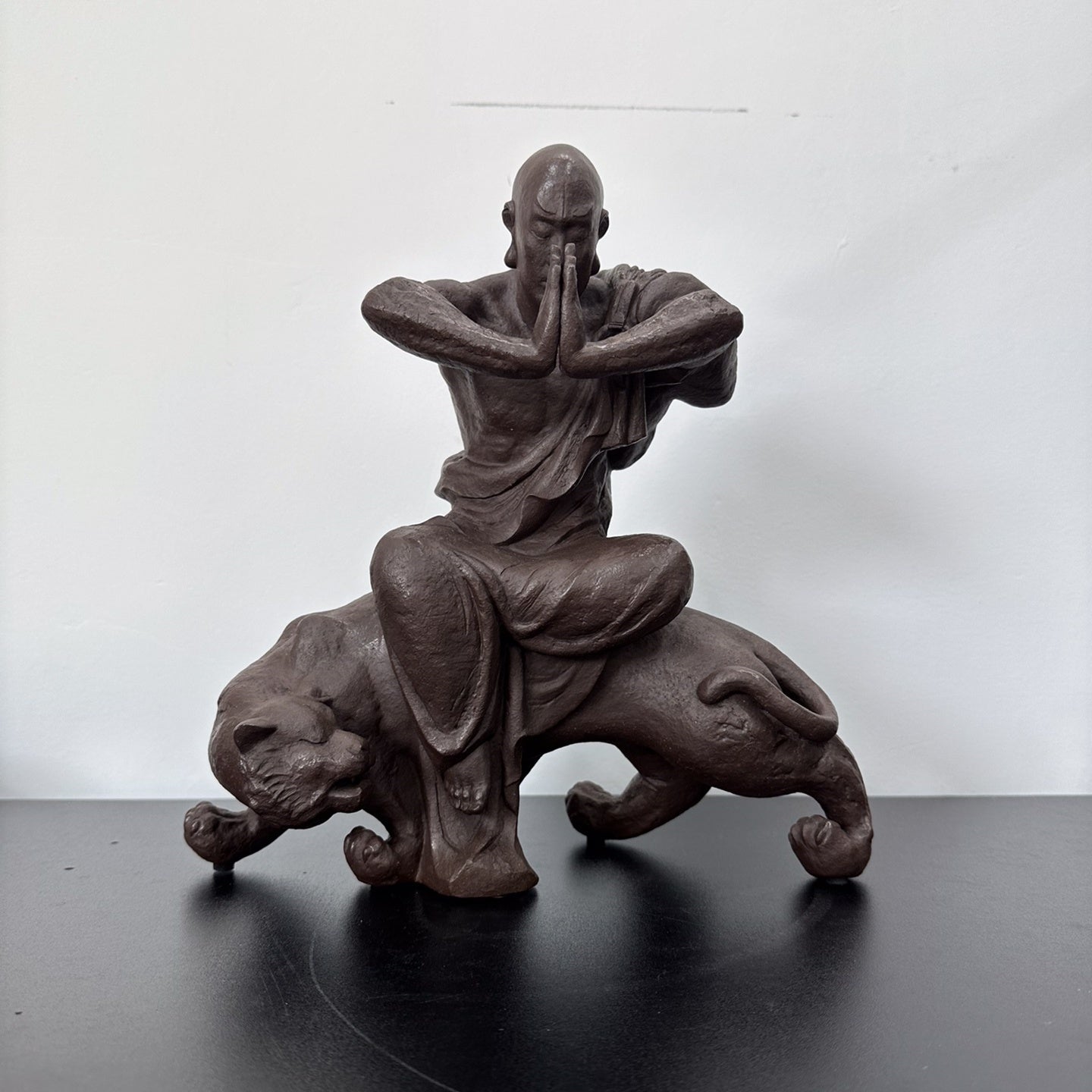 Fu Hu Luo Han - Zisha Sculpture - zycs_China
