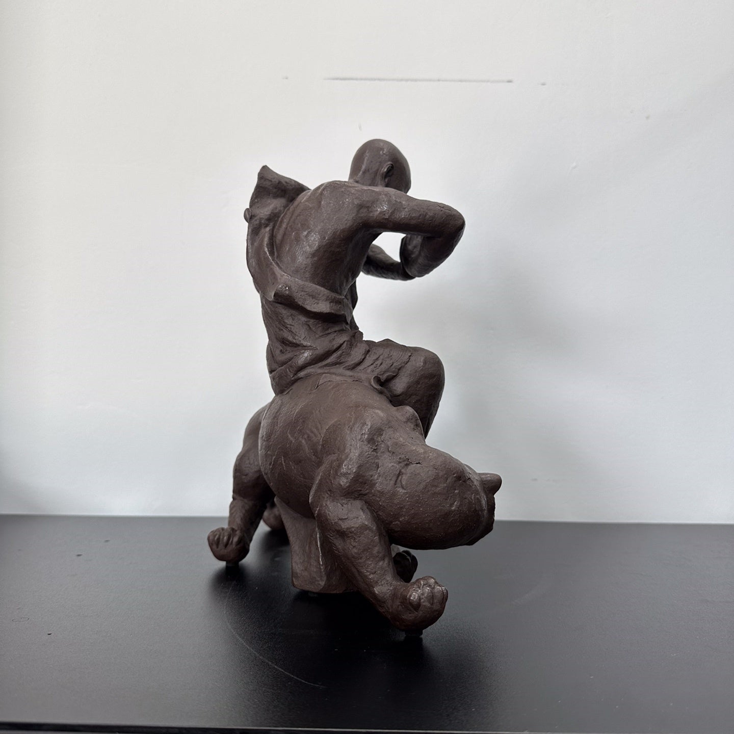 Fu Hu Luo Han - Zisha Sculpture - zycs_China