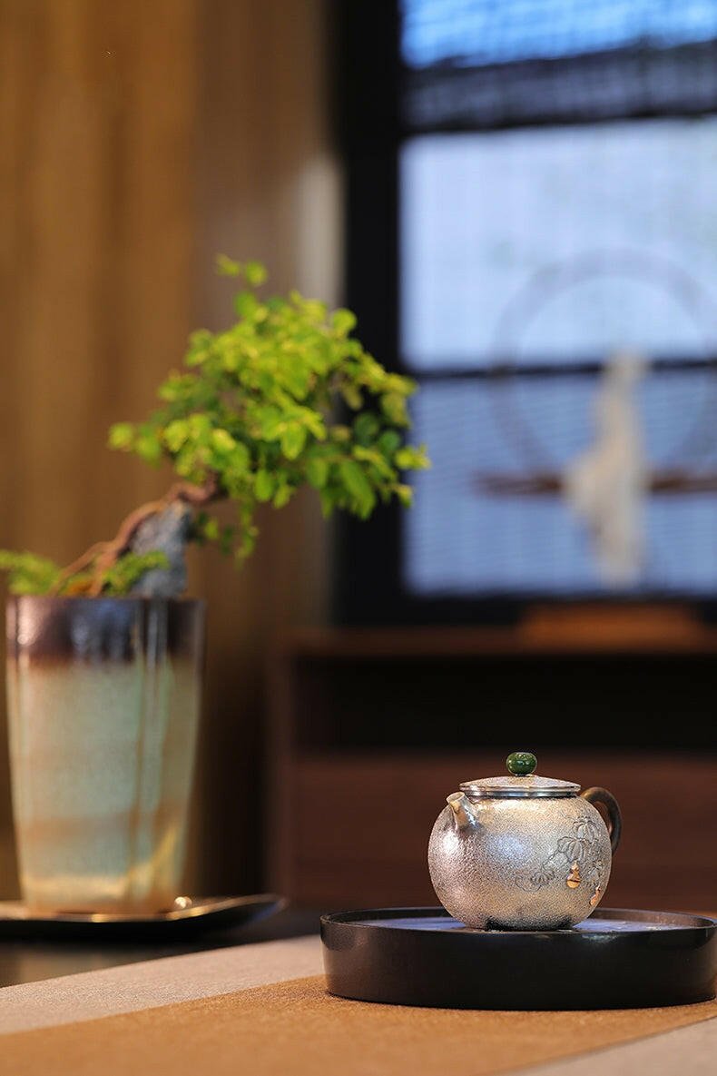 Fu Lu 170cc - Handmade silver pot - zycs_China - tea - teapot