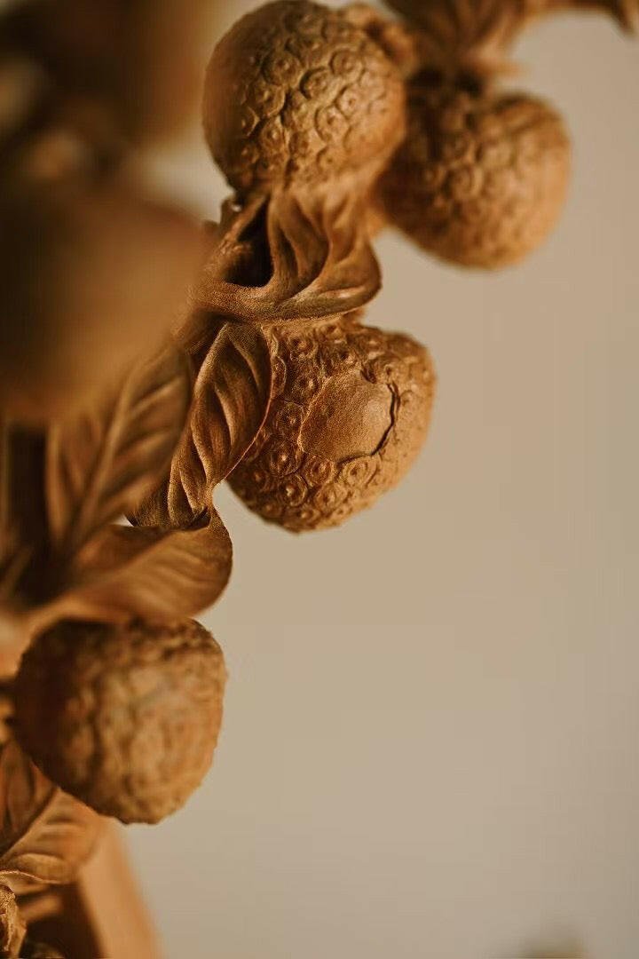 Fu Lu Fu Gui - Wood Sculpture - zycs_China