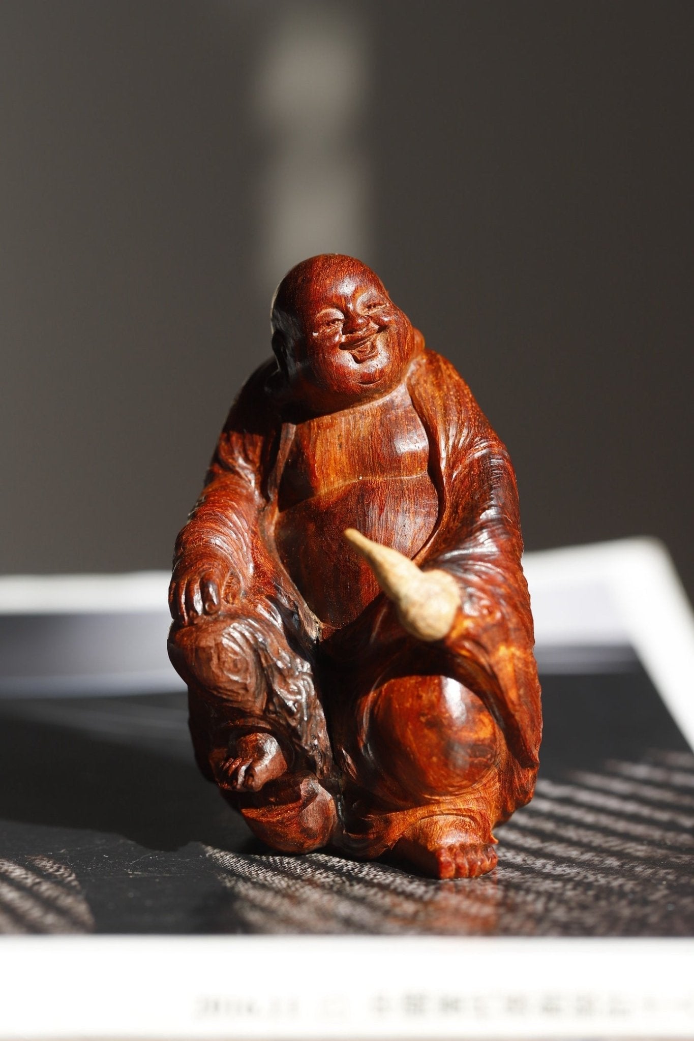 Fu Lu Mi Le - Wood Sculpture - zycs_China