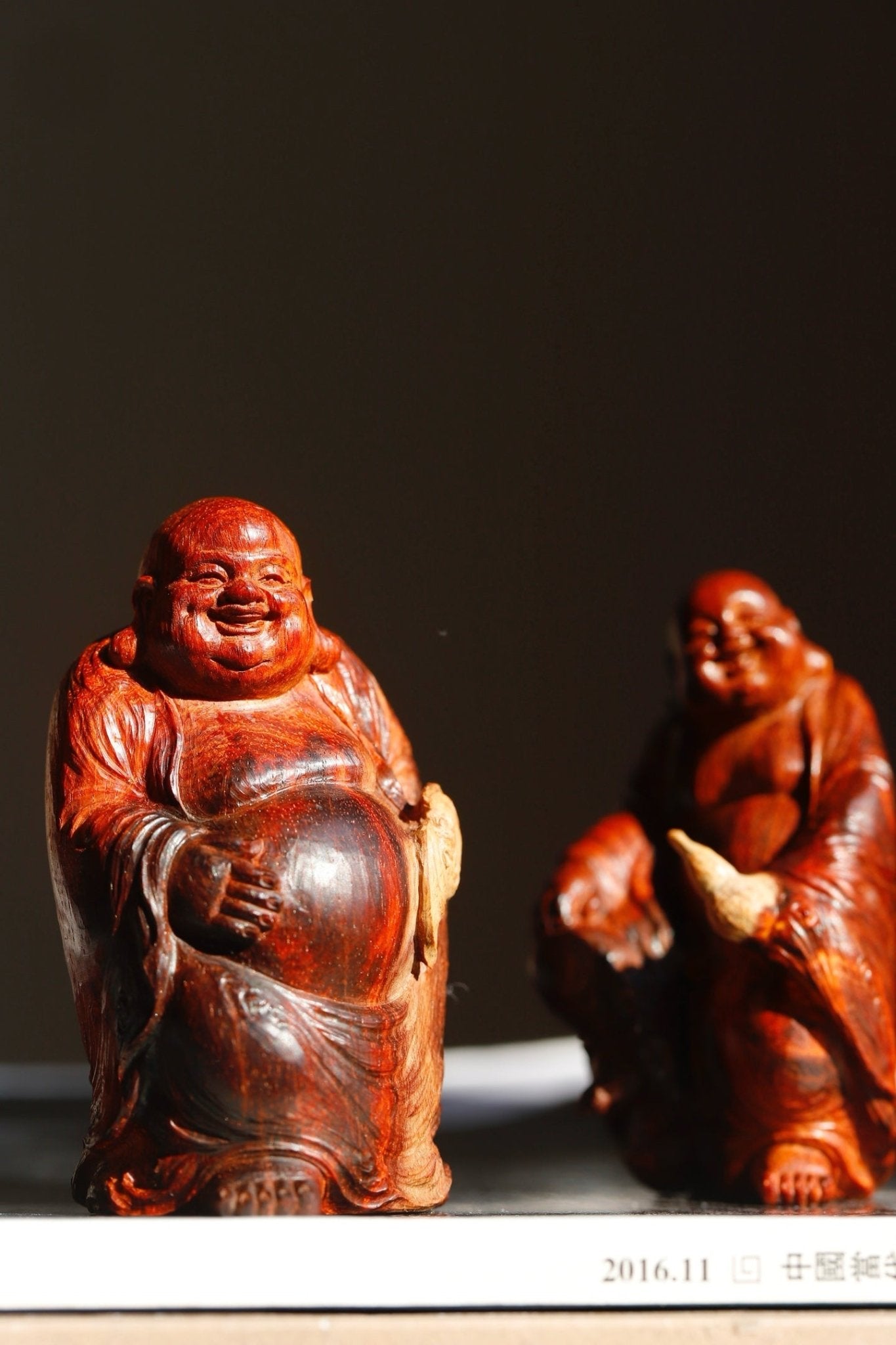 Fu Lu Mi Le - Wood Sculpture - zycs_China