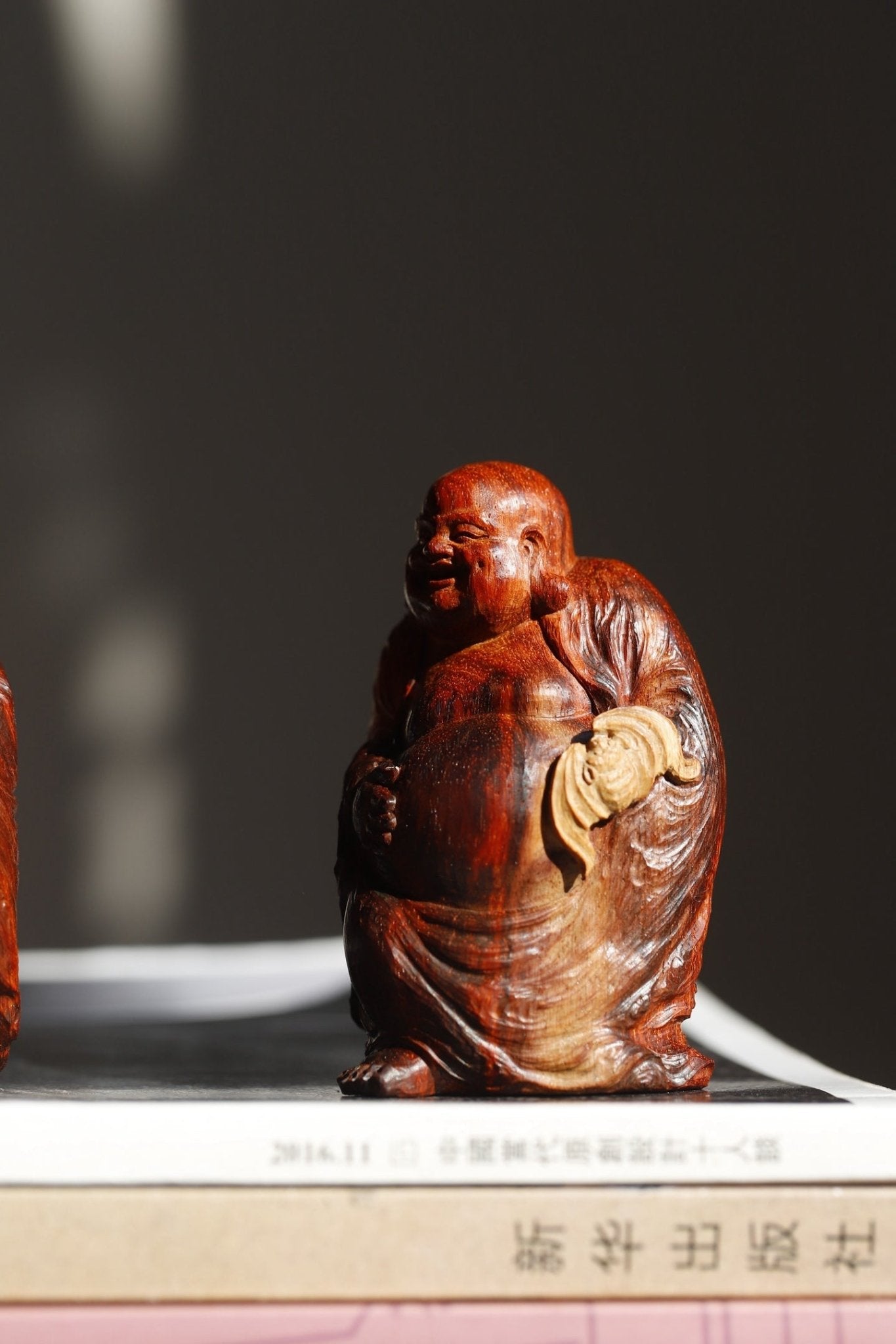 Fu Lu Mi Le - Wood Sculpture - zycs_China