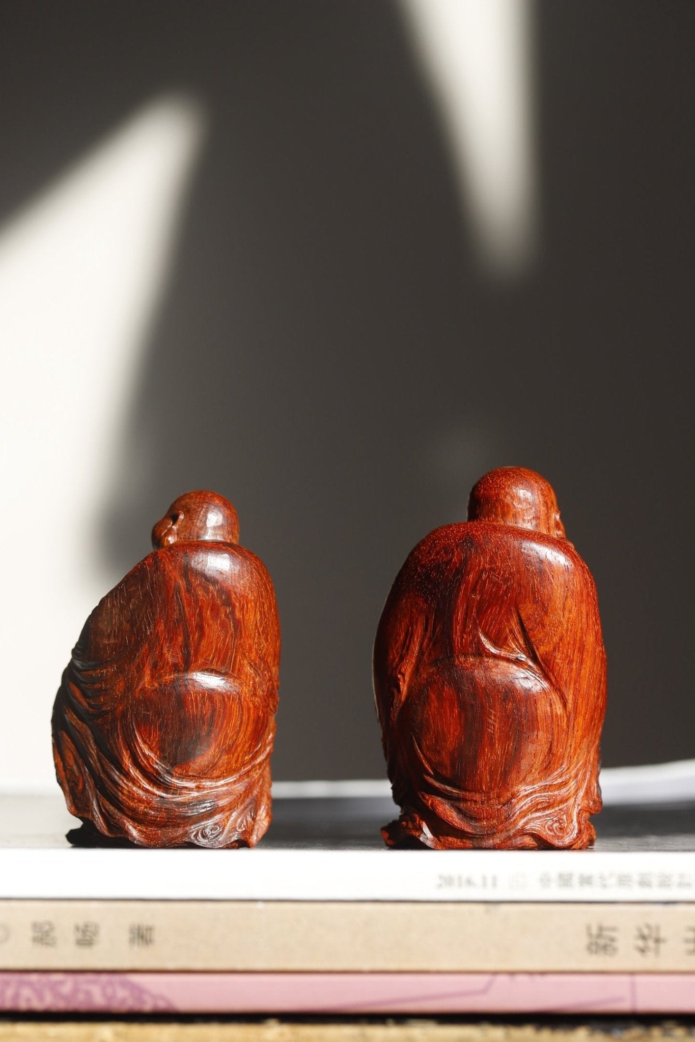 Fu Lu Mi Le - Wood Sculpture - zycs_China