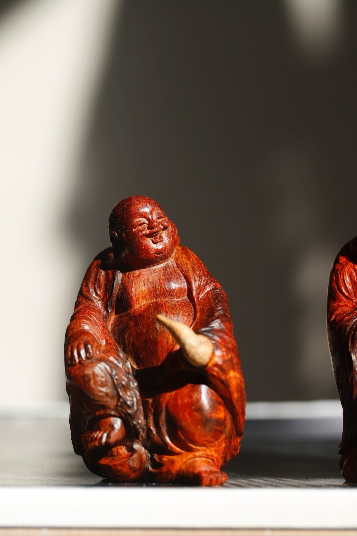 Fu Lu Mi Le - Wood Sculpture - zycs_China