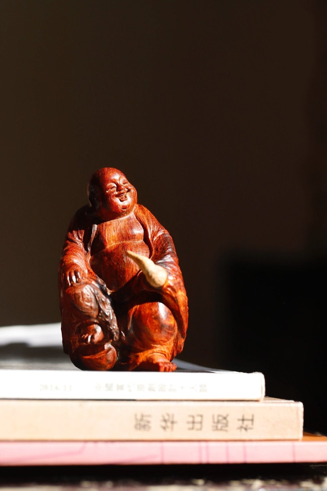 Fu Lu Mi Le - Wood Sculpture - zycs_China