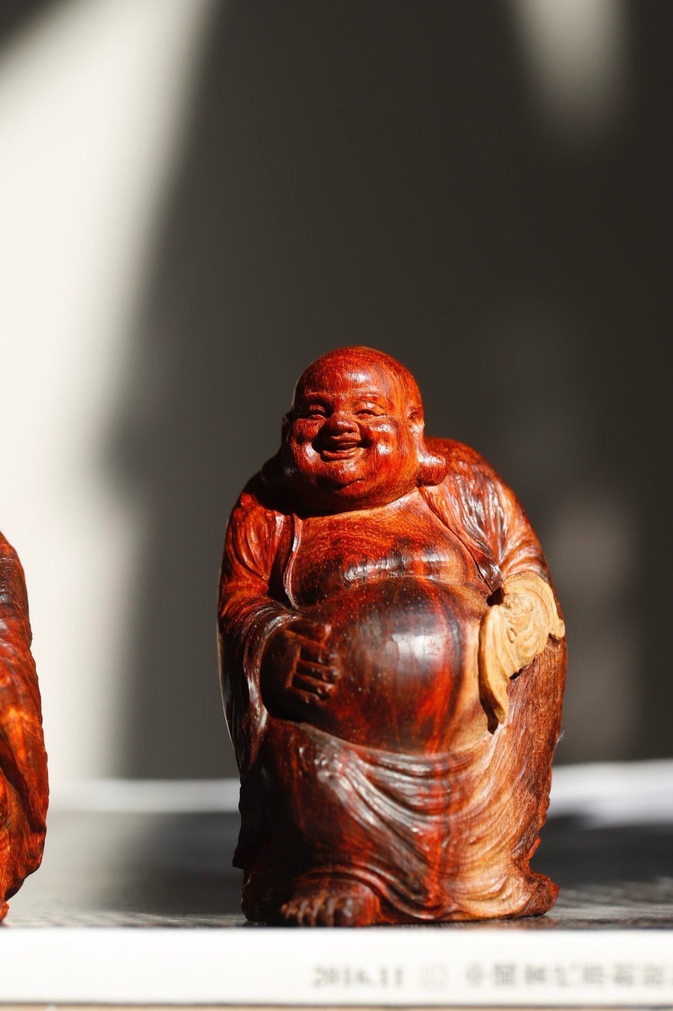 Fu Lu Mi Le - Wood Sculpture - zycs_China