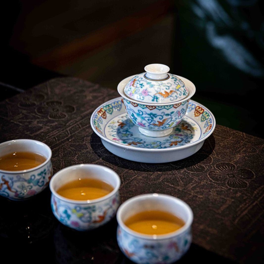 Fu Lu Ru Yi - Jing De Zhen Porcelain Gaiwan - zycs_China