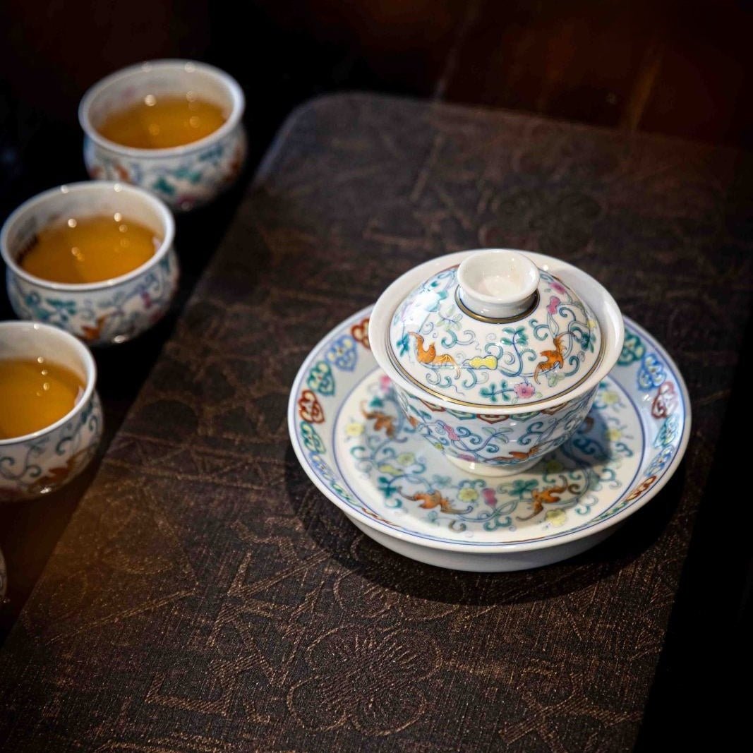 Fu Lu Ru Yi - Jing De Zhen Porcelain Gaiwan - zycs_China