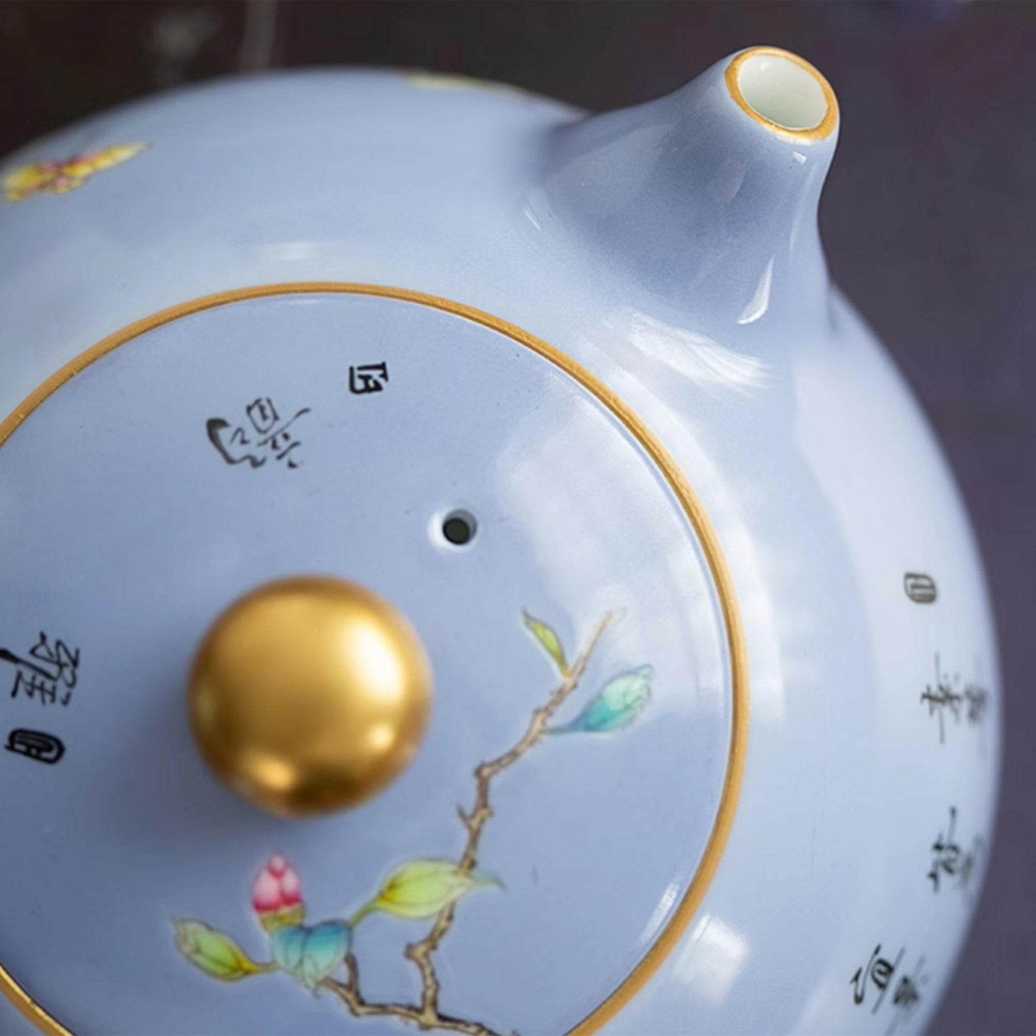 Fu Rong Hua Kai 240cc - Jing De Zhen Porcelain Gaiwan - zycs_China