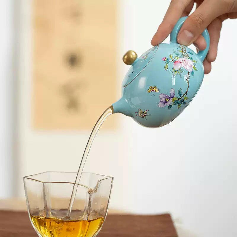 Fu Rong Hua Kai 240cc - Jing De Zhen Porcelain Gaiwan - zycs_China