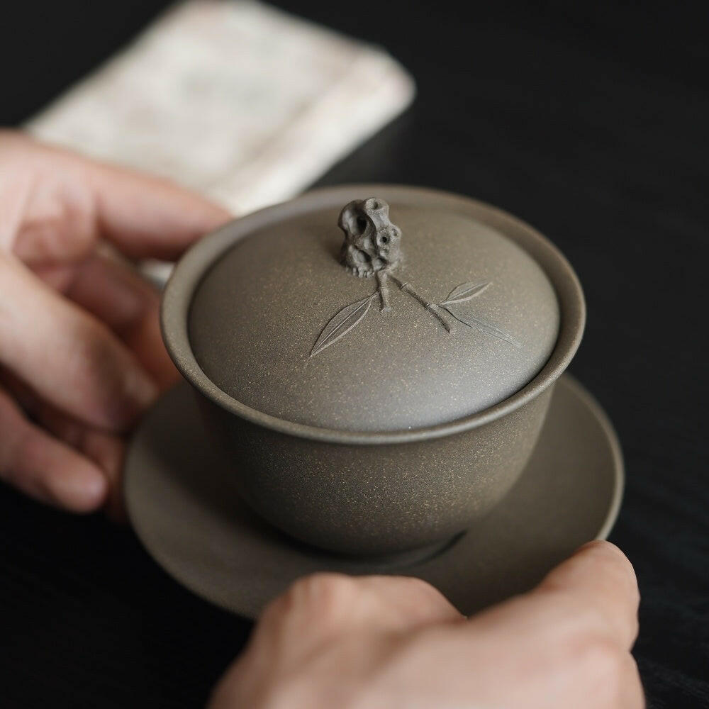Fu Shou 200cc - Yixing Handmade Gaiwan - zycs_China