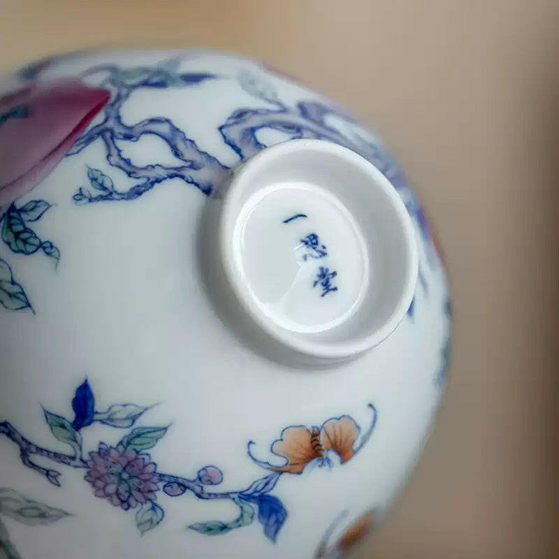 Fu Shou Lian Mian - Jing De Zhen Porcelain Teacup - zycs_China - tea - teapot