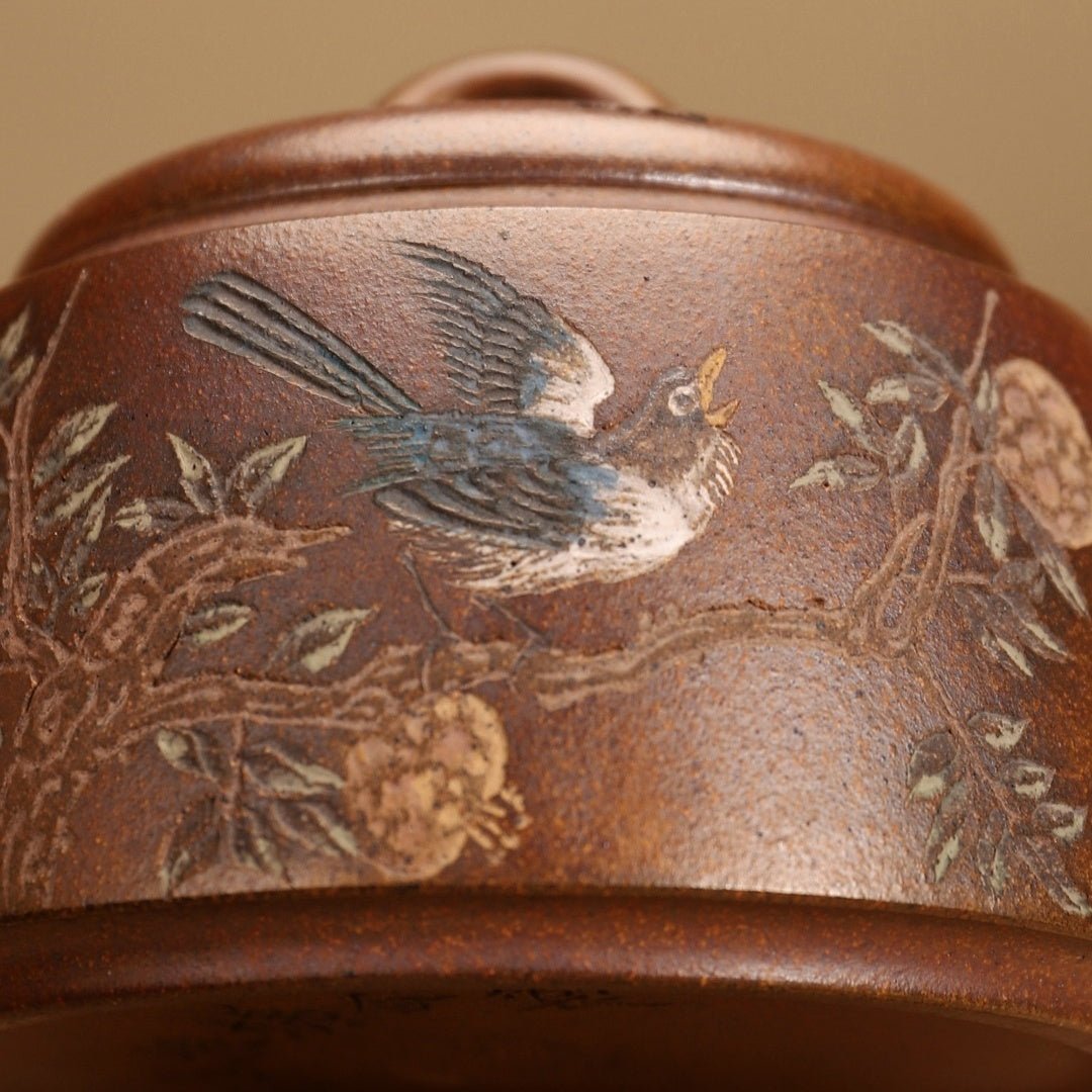 Gu Zhong 180cc - Yixing Handmade Teapot - zycs_China