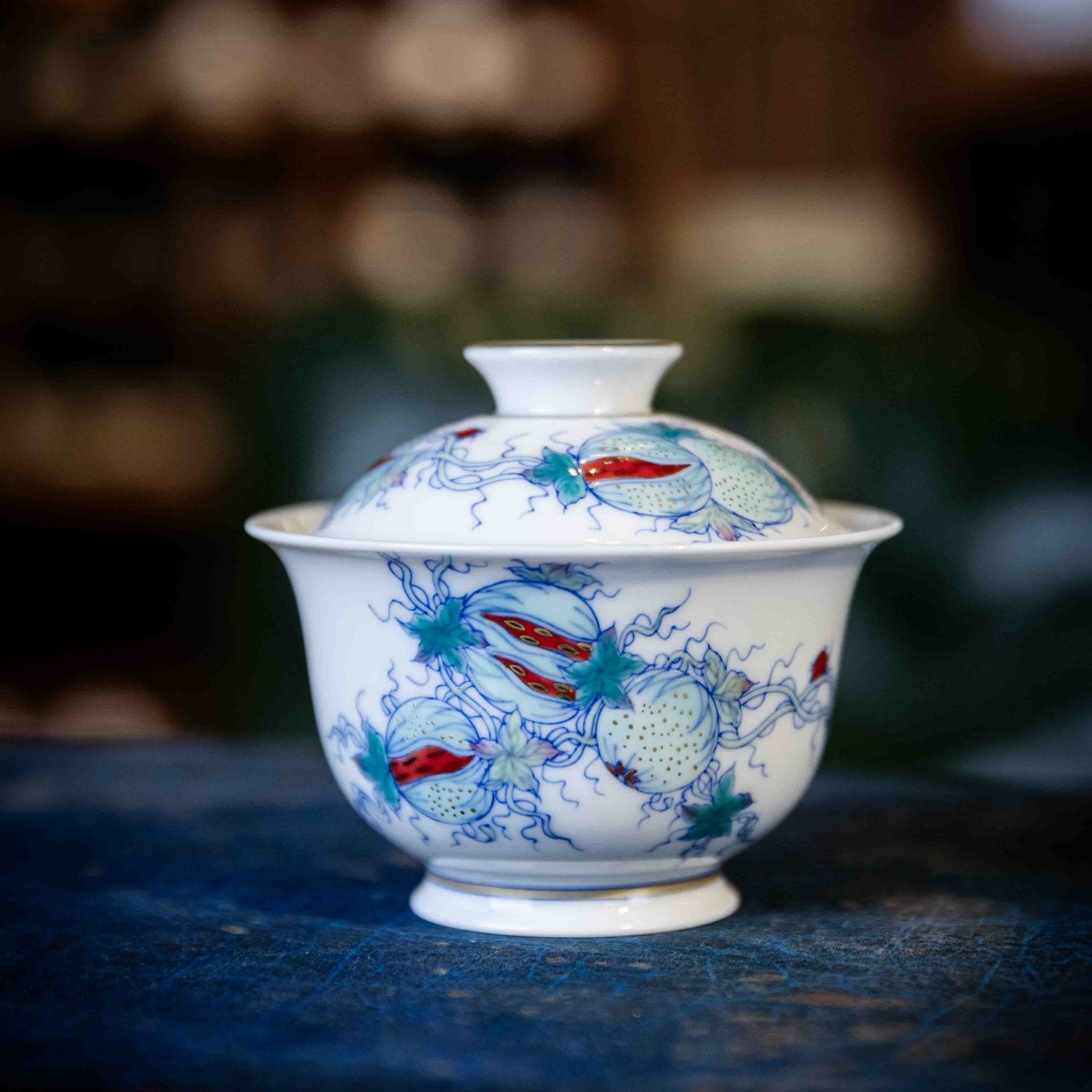 Gua Die Mian Mian 110cc - Jing De Zhen Porcelain Gaiwan - zycs_China